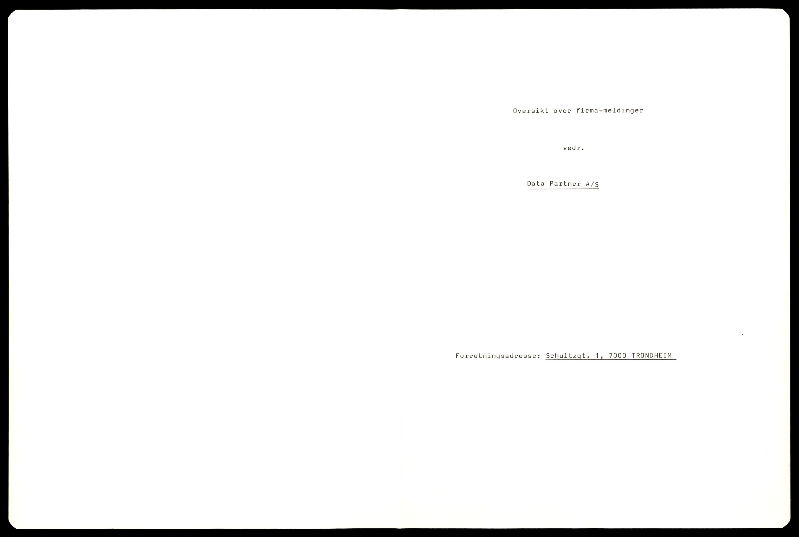 Trondheim byfogd, AV/SAT-A-0003/2/J/Jd/Jda/L0013: Bilag, aksjeselskap, Dat-Dra, 1944-1990, p. 3