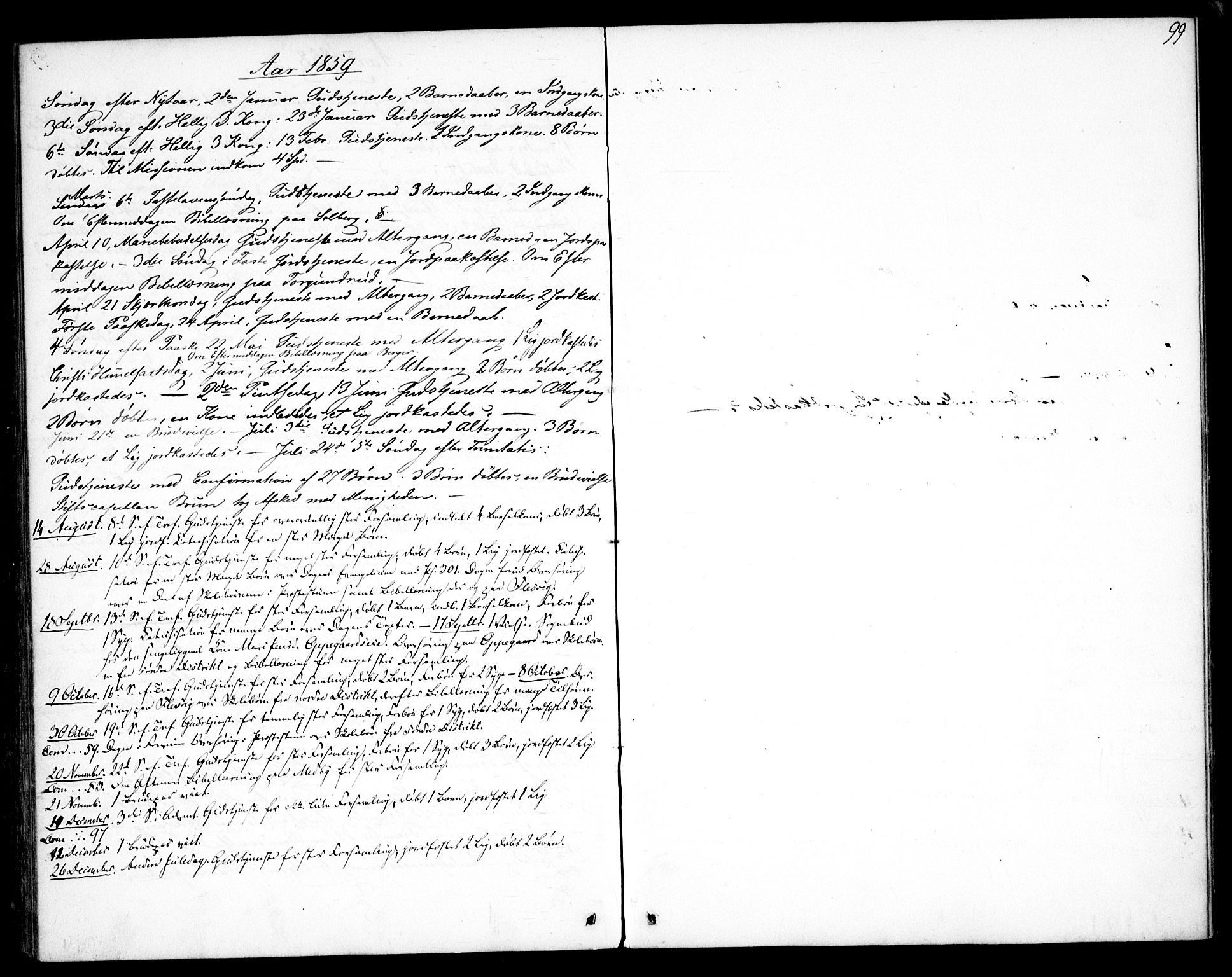Hurdal prestekontor Kirkebøker, SAO/A-10889/F/Fb/L0001: Parish register (official) no. II 1, 1846-1859, p. 99