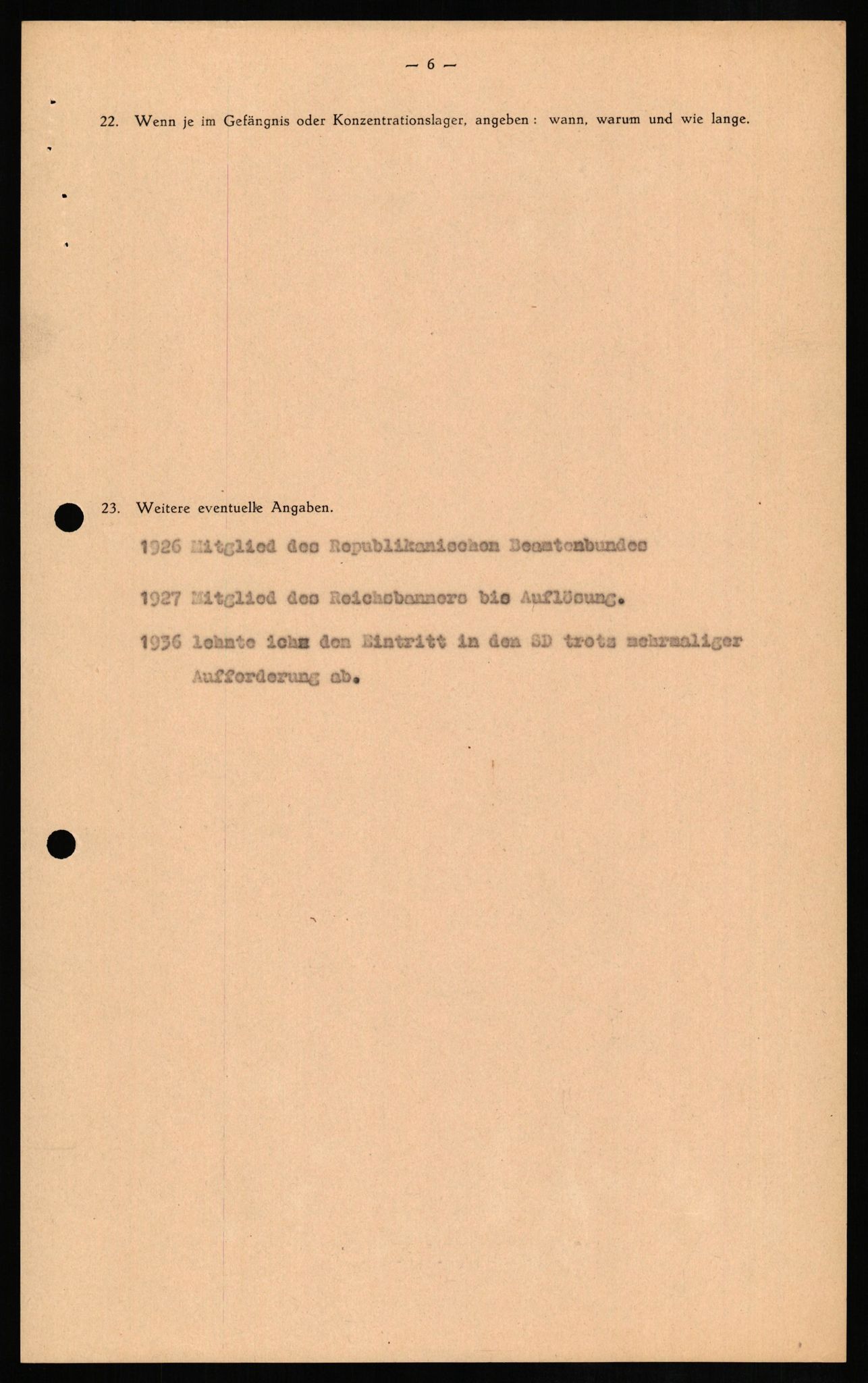 Forsvaret, Forsvarets overkommando II, AV/RA-RAFA-3915/D/Db/L0012: CI Questionaires. Tyske okkupasjonsstyrker i Norge. Tyskere., 1945-1946, p. 507