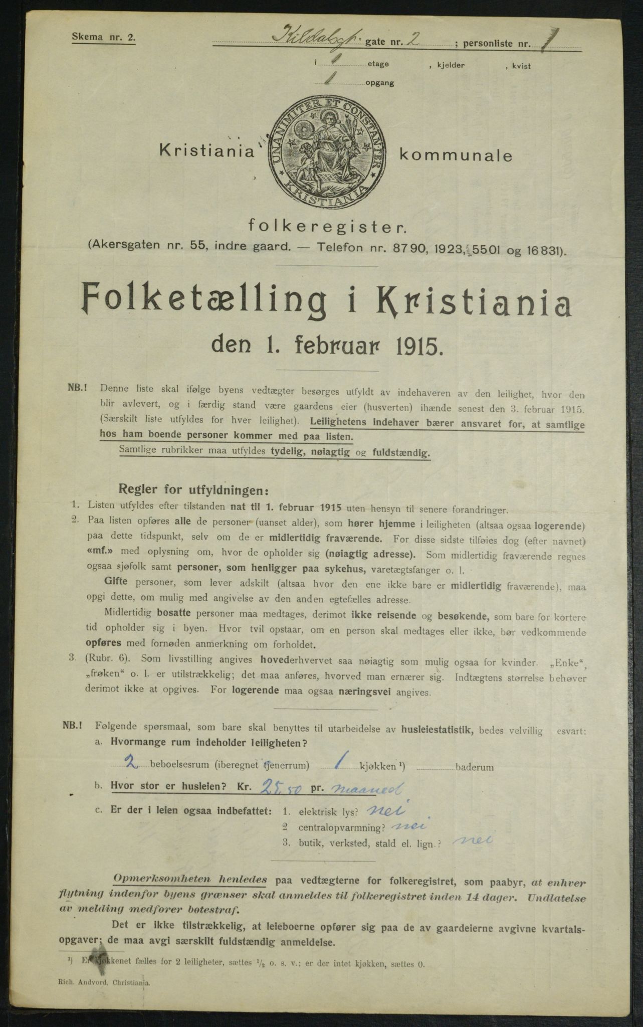 OBA, Municipal Census 1915 for Kristiania, 1915, p. 49072