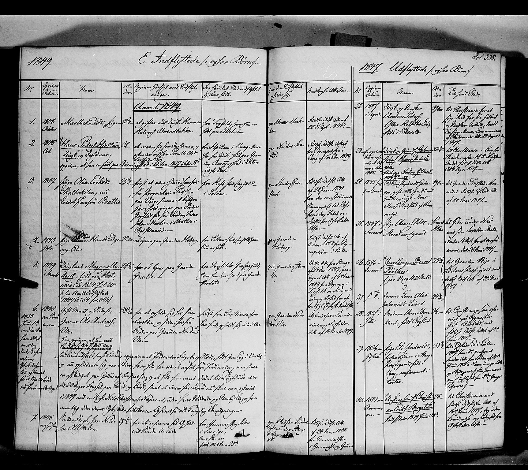 Stange prestekontor, SAH/PREST-002/K/L0011: Parish register (official) no. 11, 1846-1852, p. 338