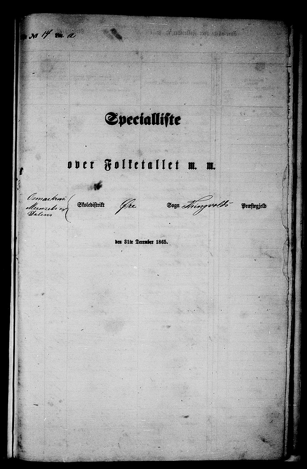 RA, 1865 census for Tingvoll, 1865, p. 236