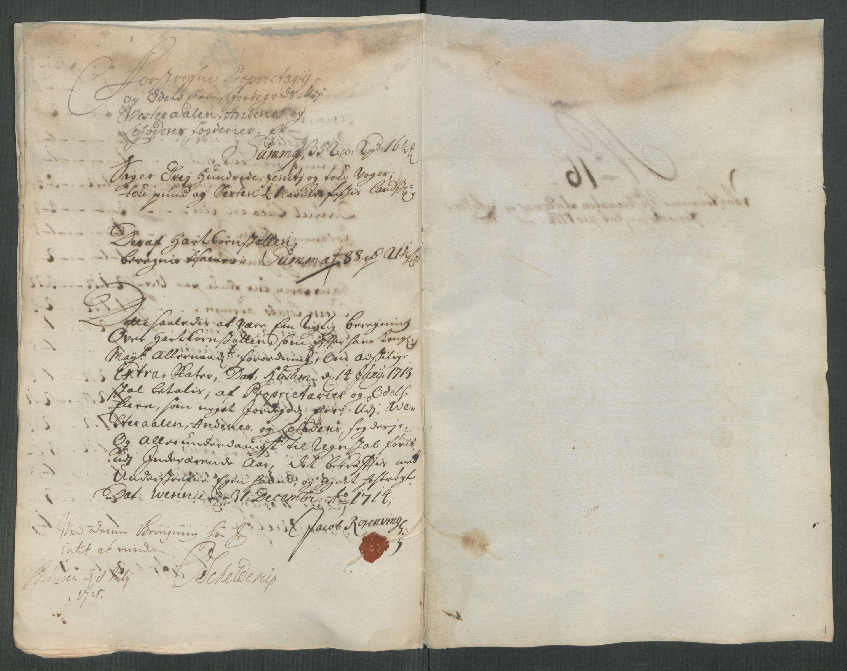 Rentekammeret inntil 1814, Reviderte regnskaper, Fogderegnskap, AV/RA-EA-4092/R67/L4680: Fogderegnskap Vesterålen, Andenes og Lofoten, 1714, p. 116