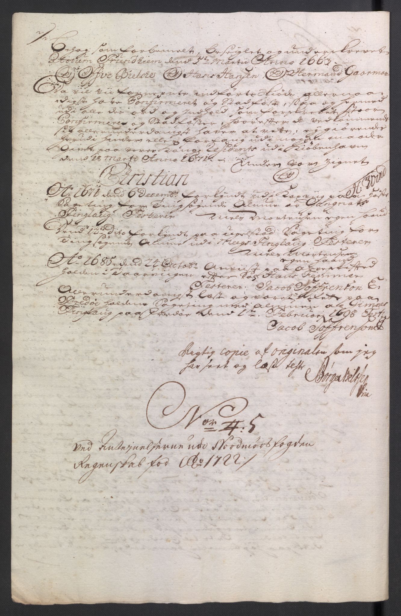 Rentekammeret inntil 1814, Reviderte regnskaper, Fogderegnskap, RA/EA-4092/R56/L3755: Fogderegnskap Nordmøre, 1722, p. 402