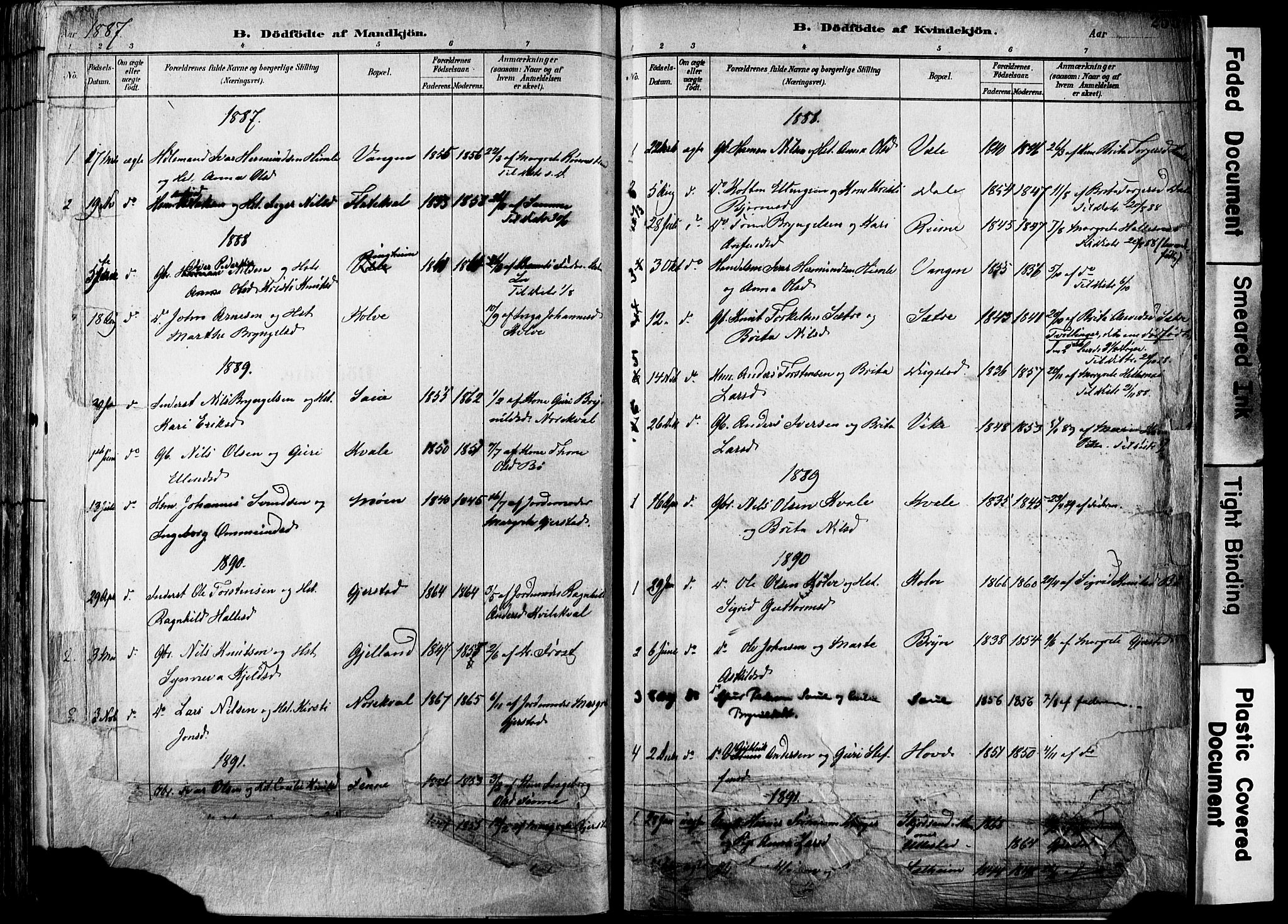 Voss sokneprestembete, SAB/A-79001/H/Haa: Parish register (official) no. A 21, 1887-1903, p. 255
