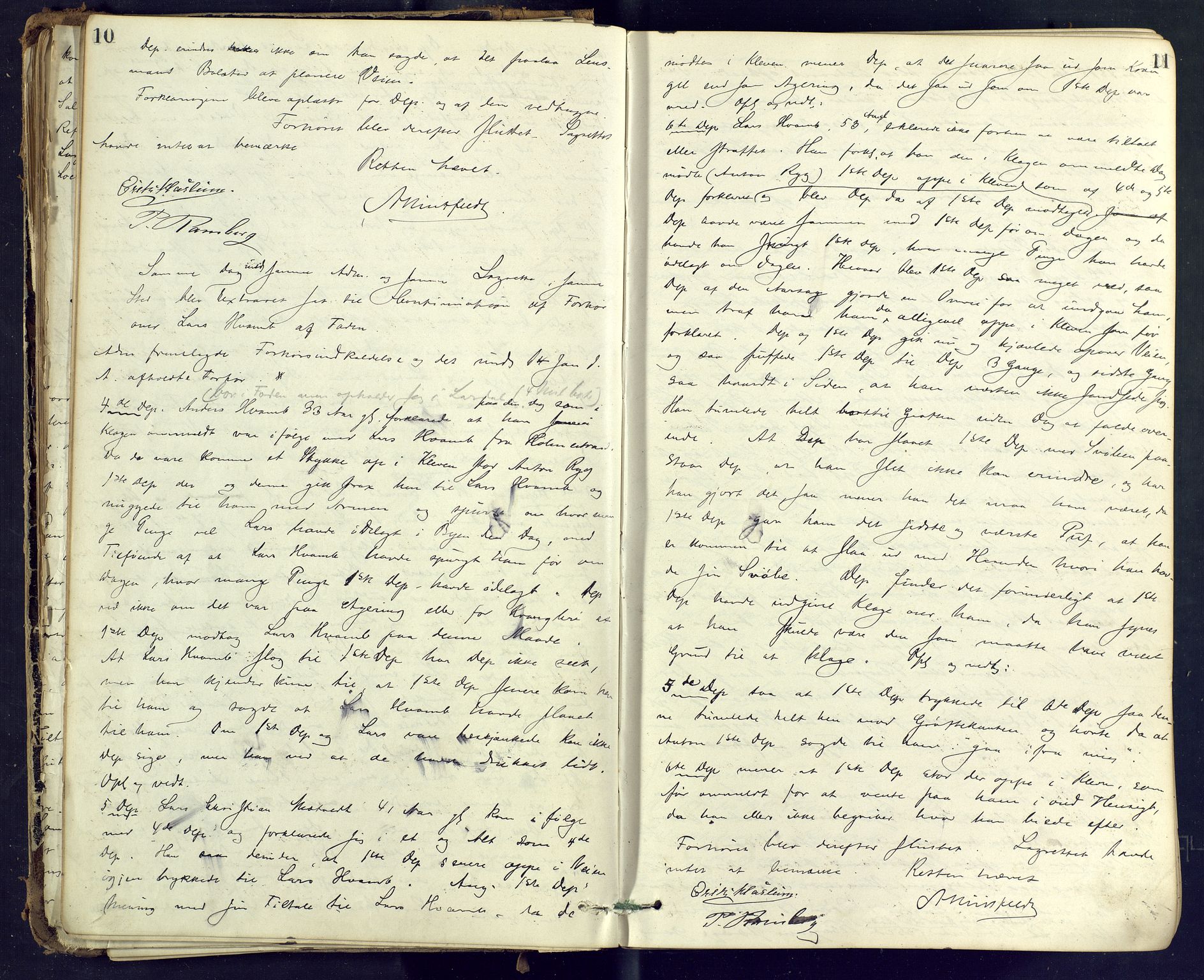 Nordre Jarlsberg sorenskriveri, AV/SAKO-A-80/F/Fb/Fba/L0021: Ekstrarettsprotokoll, 1875-1883, p. 10-11