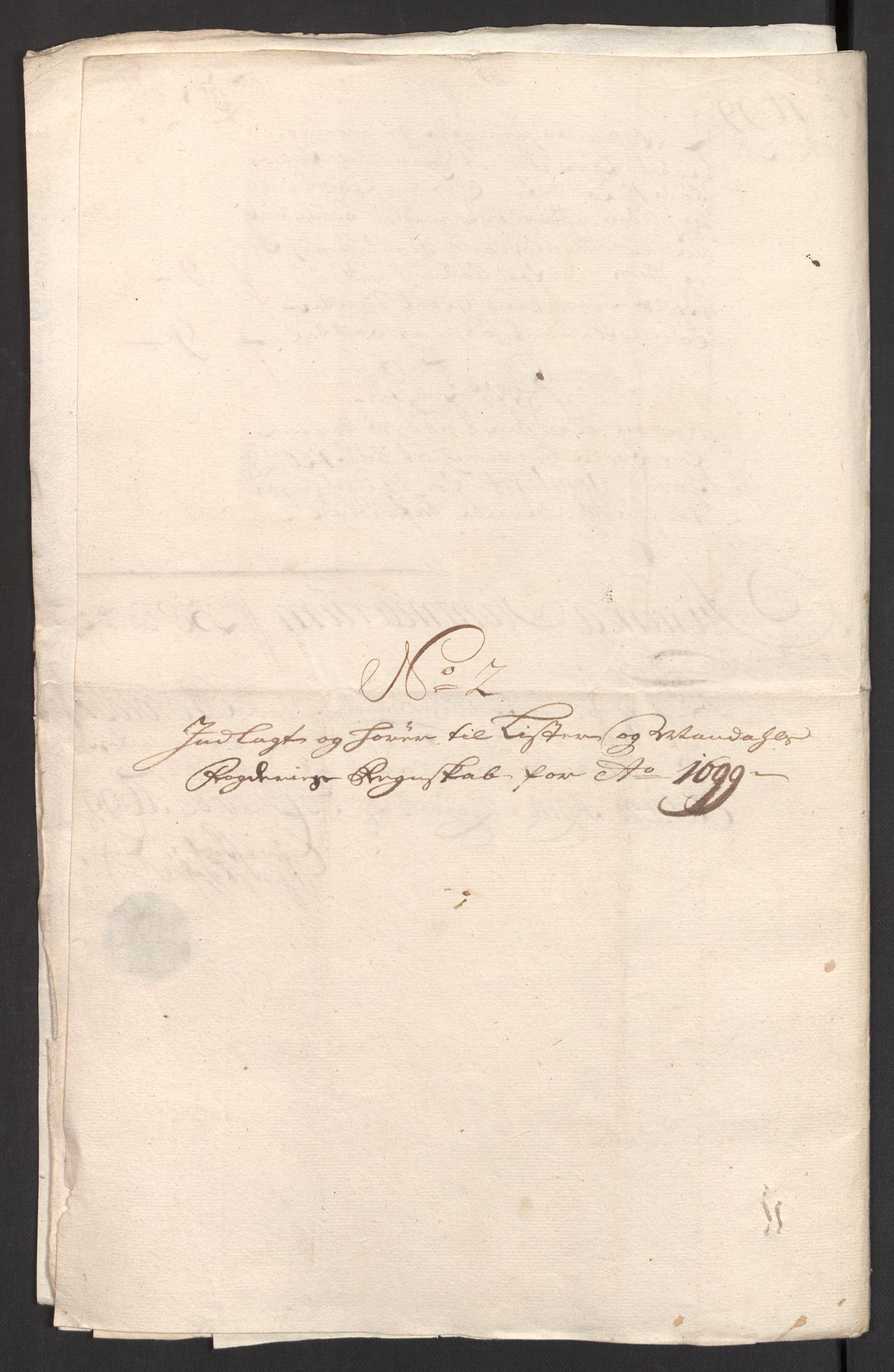 Rentekammeret inntil 1814, Reviderte regnskaper, Fogderegnskap, AV/RA-EA-4092/R43/L2547: Fogderegnskap Lista og Mandal, 1698-1699, p. 181