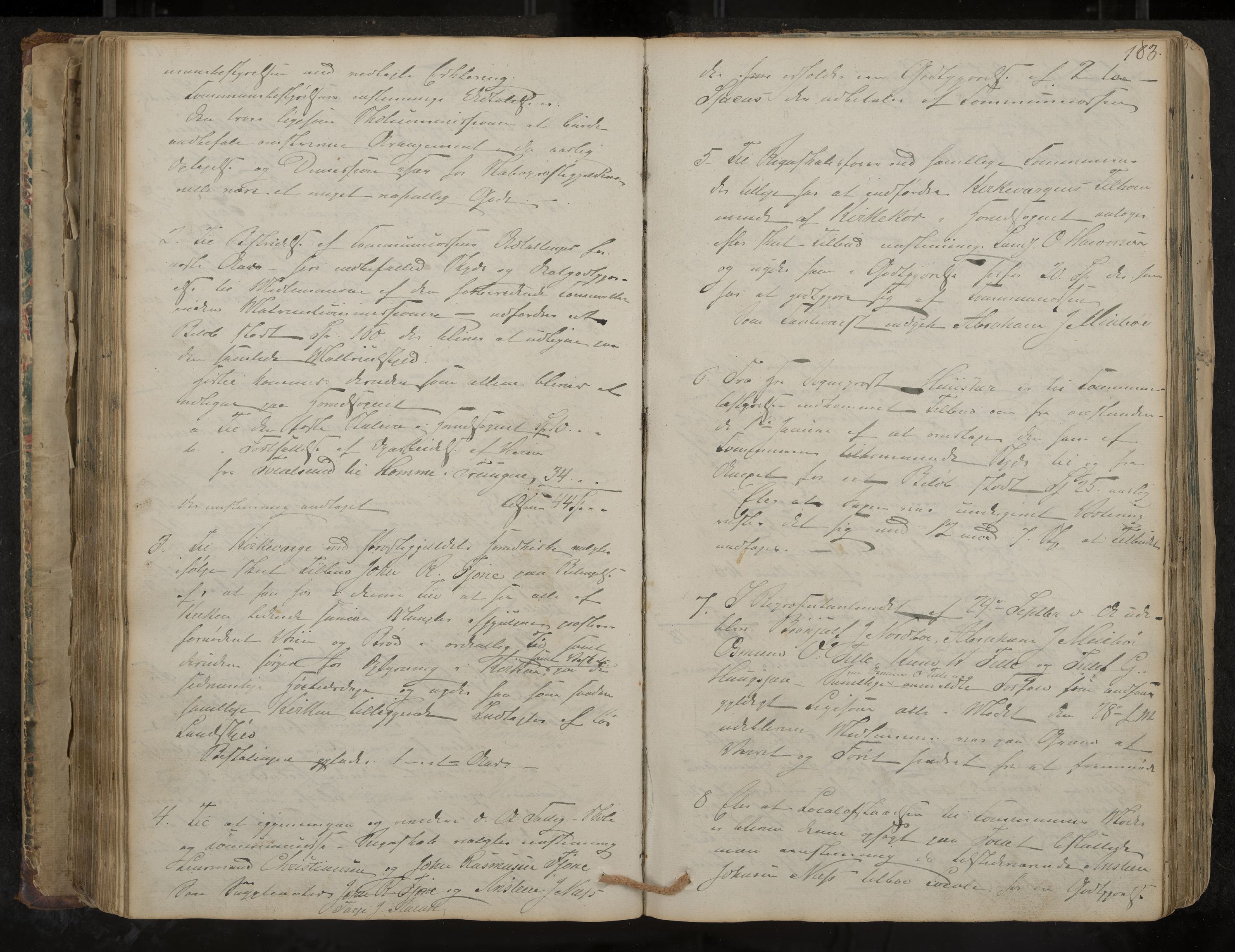 Nissedal formannskap og sentraladministrasjon, IKAK/0830021-1/A/L0001: Møtebok, 1838-1870, p. 183