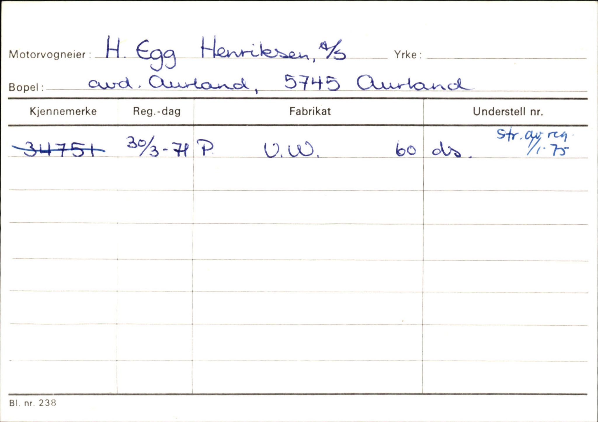 Statens vegvesen, Sogn og Fjordane vegkontor, AV/SAB-A-5301/4/F/L0125: Eigarregister Sogndal V-Å. Aurland A-Å. Fjaler A-N, 1945-1975, p. 715