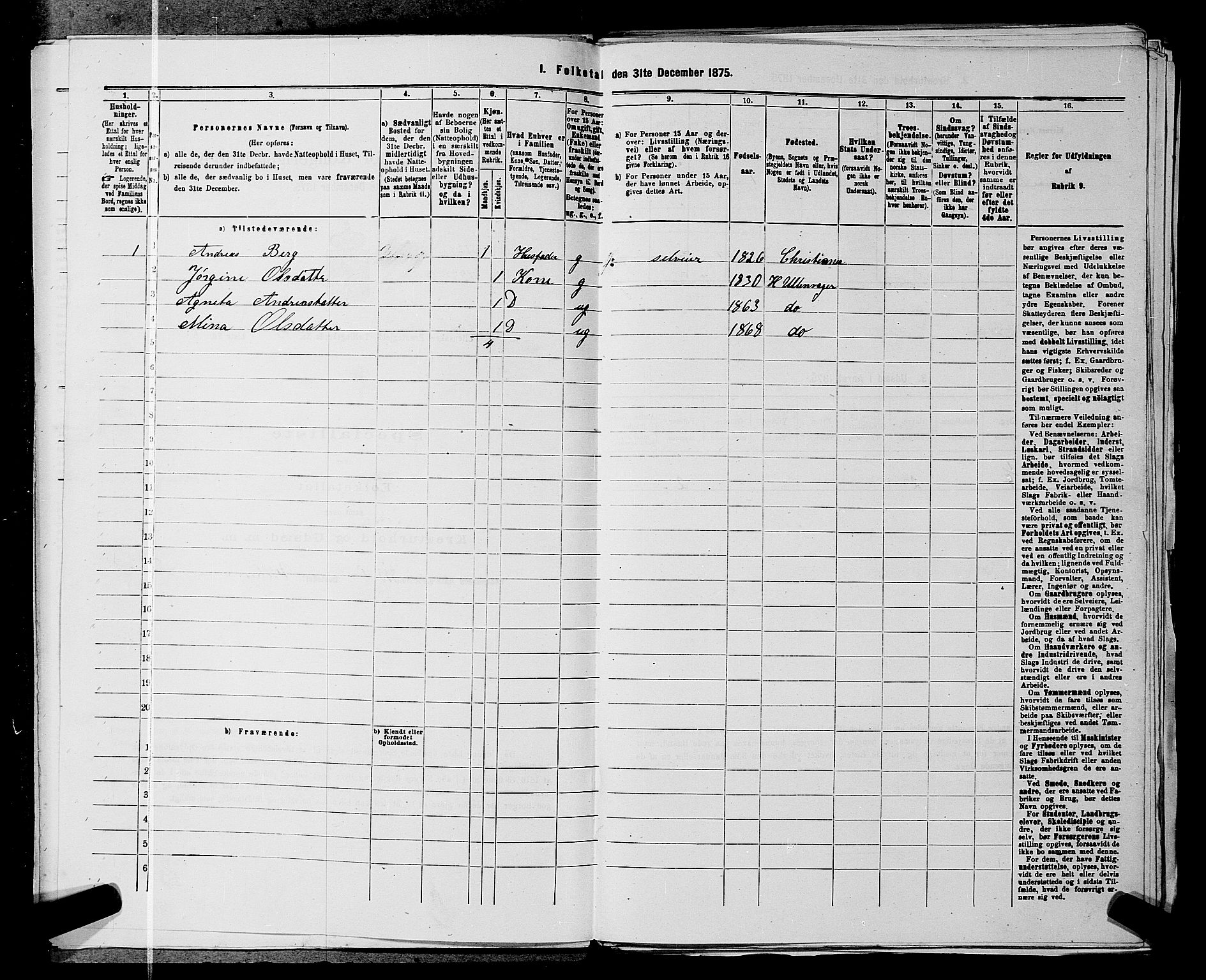 RA, 1875 census for 0235P Ullensaker, 1875, p. 1879