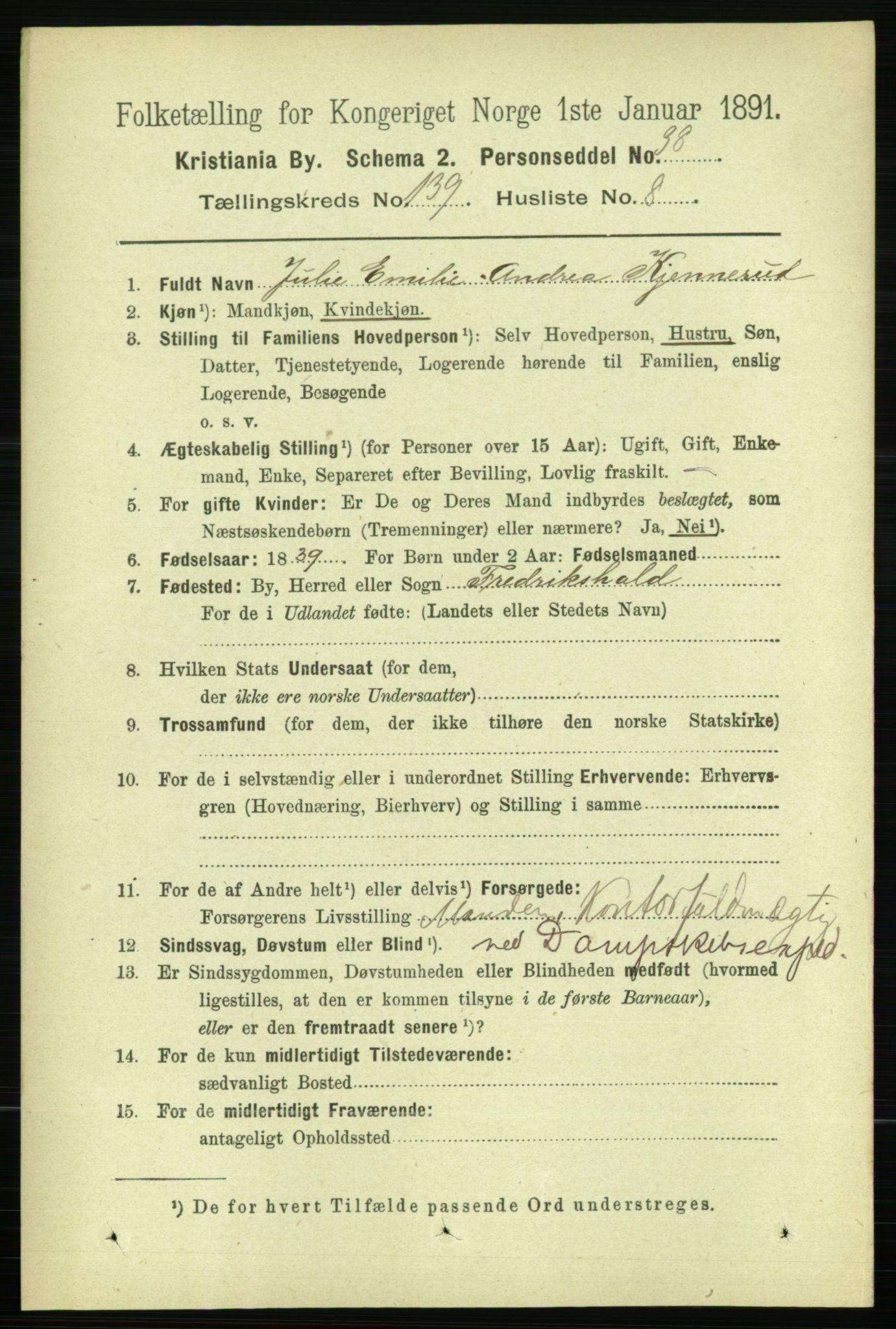 RA, 1891 census for 0301 Kristiania, 1891, p. 77357
