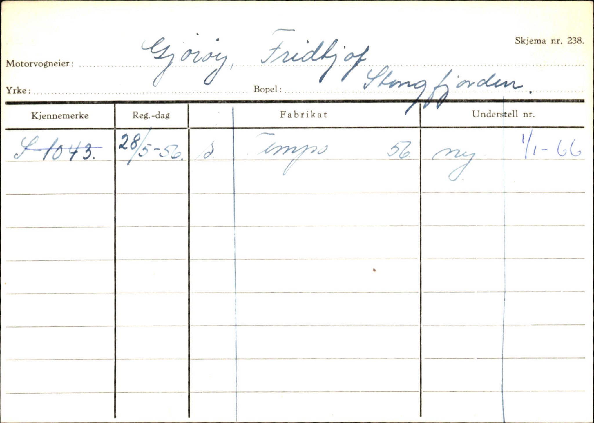 Statens vegvesen, Sogn og Fjordane vegkontor, AV/SAB-A-5301/4/F/L0132: Eigarregister Askvoll A-Å. Balestrand A-Å, 1945-1975, p. 411