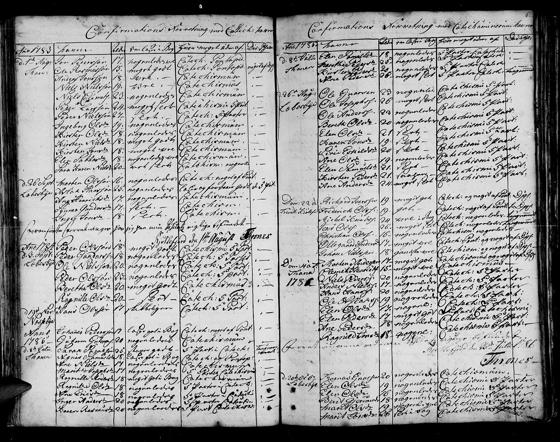 Lebesby sokneprestkontor, SATØ/S-1353/H/Ha/L0001kirke: Parish register (official) no. 1, 1751-1816, p. 62
