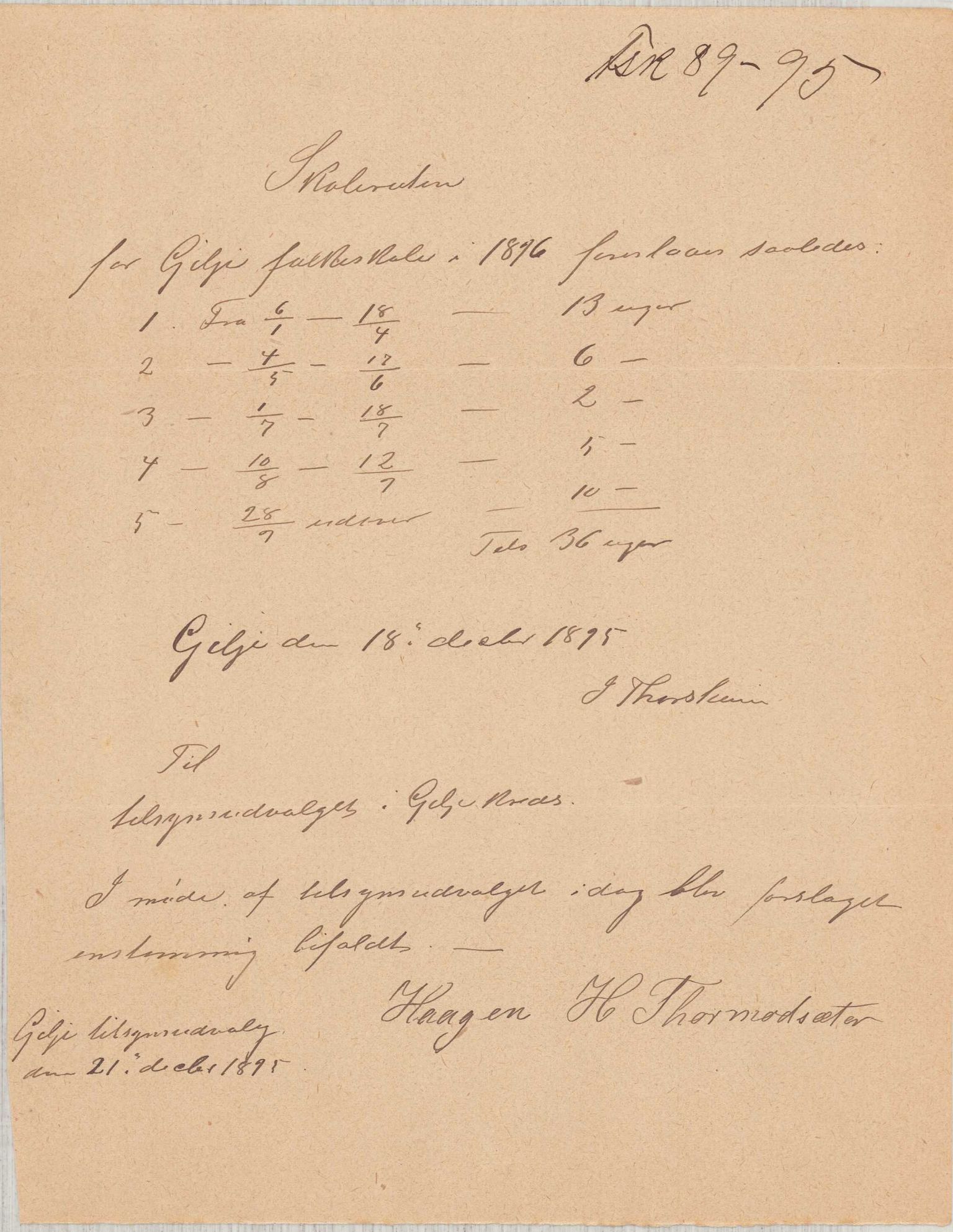 Finnaas kommune. Skulestyret, IKAH/1218a-211/D/Da/L0001/0004: Kronologisk ordna korrespondanse / Kronologisk ordna korrespondanse , 1894-1896, p. 132