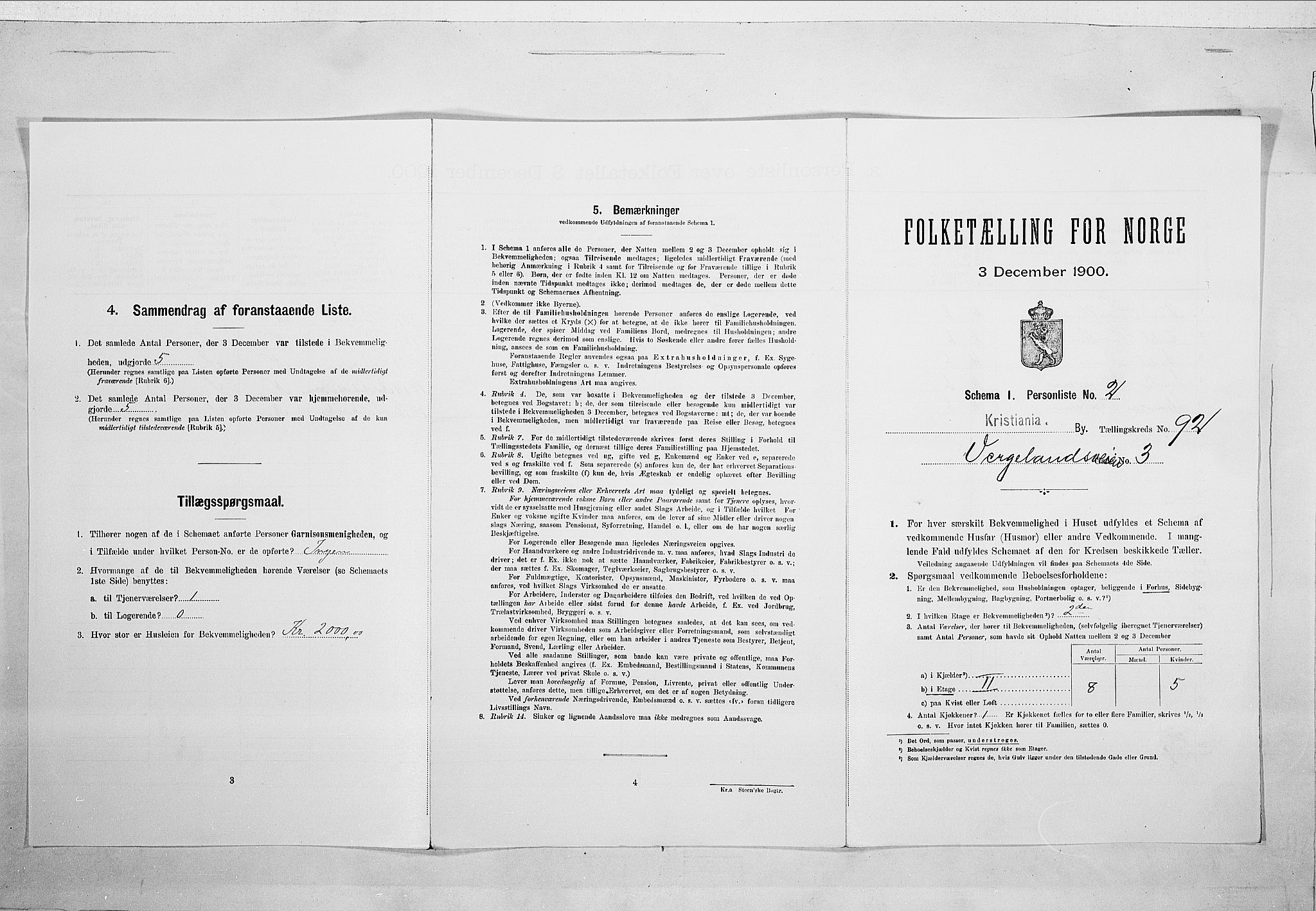 SAO, 1900 census for Kristiania, 1900, p. 111295