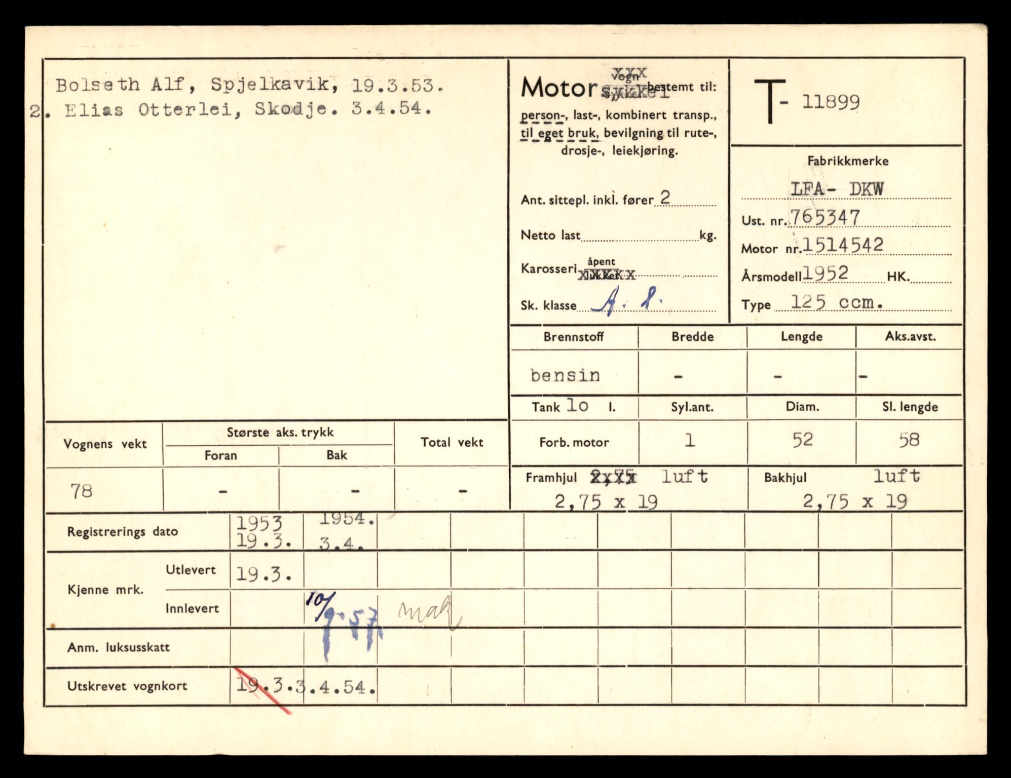 Møre og Romsdal vegkontor - Ålesund trafikkstasjon, AV/SAT-A-4099/F/Fe/L0031: Registreringskort for kjøretøy T 11800 - T 11996, 1927-1998, p. 1791