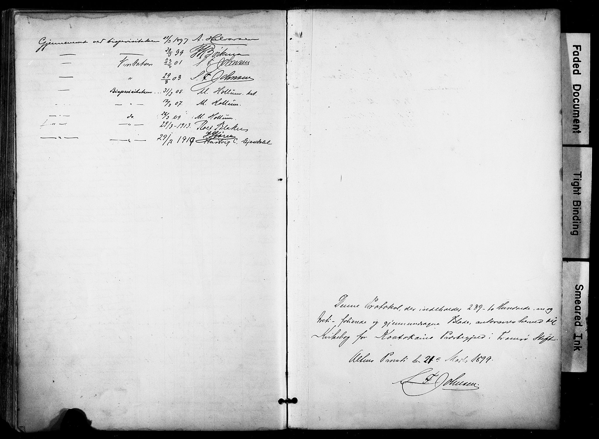 Kautokeino sokneprestembete, SATØ/S-1340/H/Ha/L0005.kirke: Parish register (official) no. 5, 1896-1916