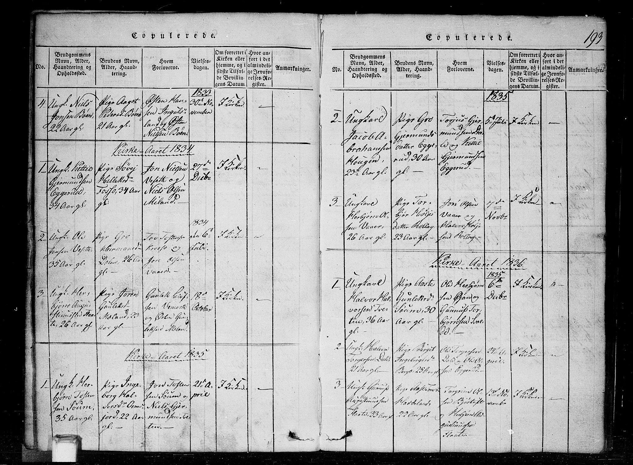 Tinn kirkebøker, SAKO/A-308/G/Gc/L0001: Parish register (copy) no. III 1, 1815-1879, p. 193