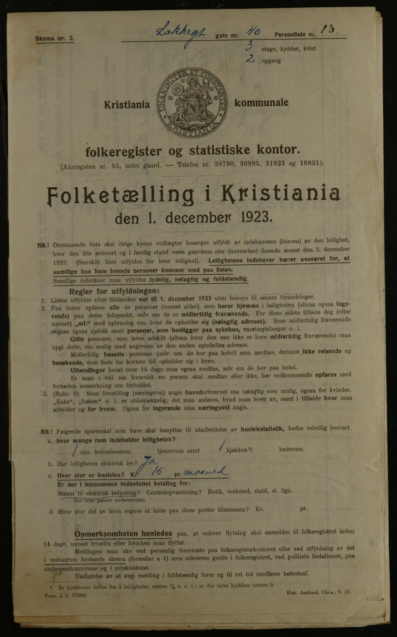OBA, Municipal Census 1923 for Kristiania, 1923, p. 62035