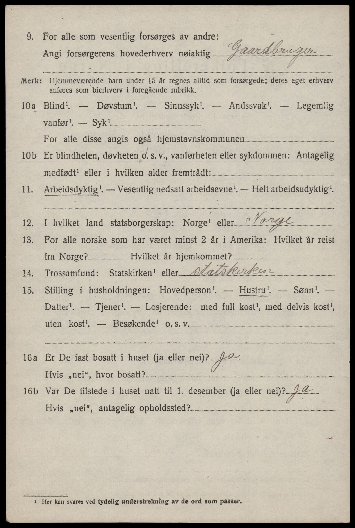 SAST, 1920 census for Avaldsnes, 1920, p. 5638