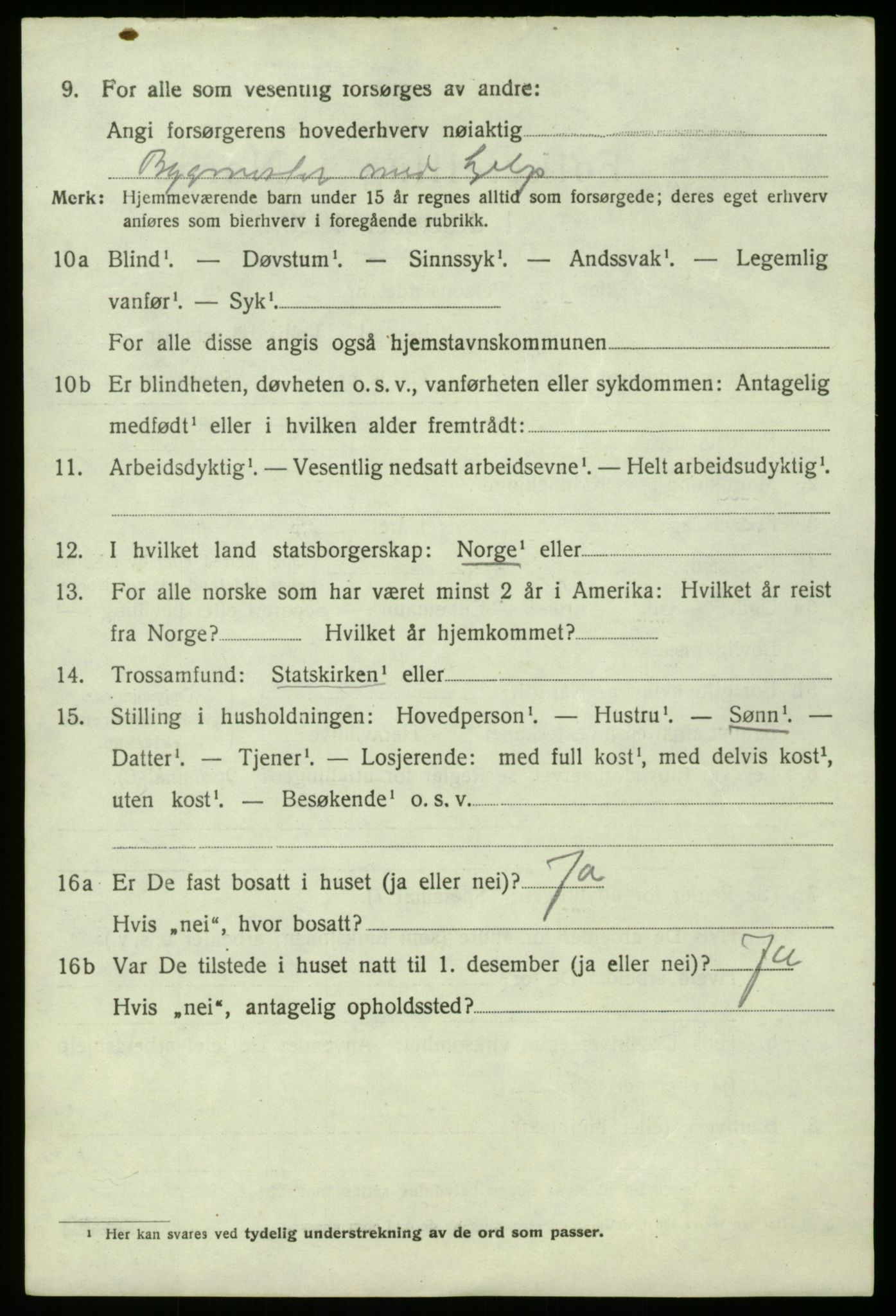 SAB, 1920 census for Fana, 1920, p. 16606