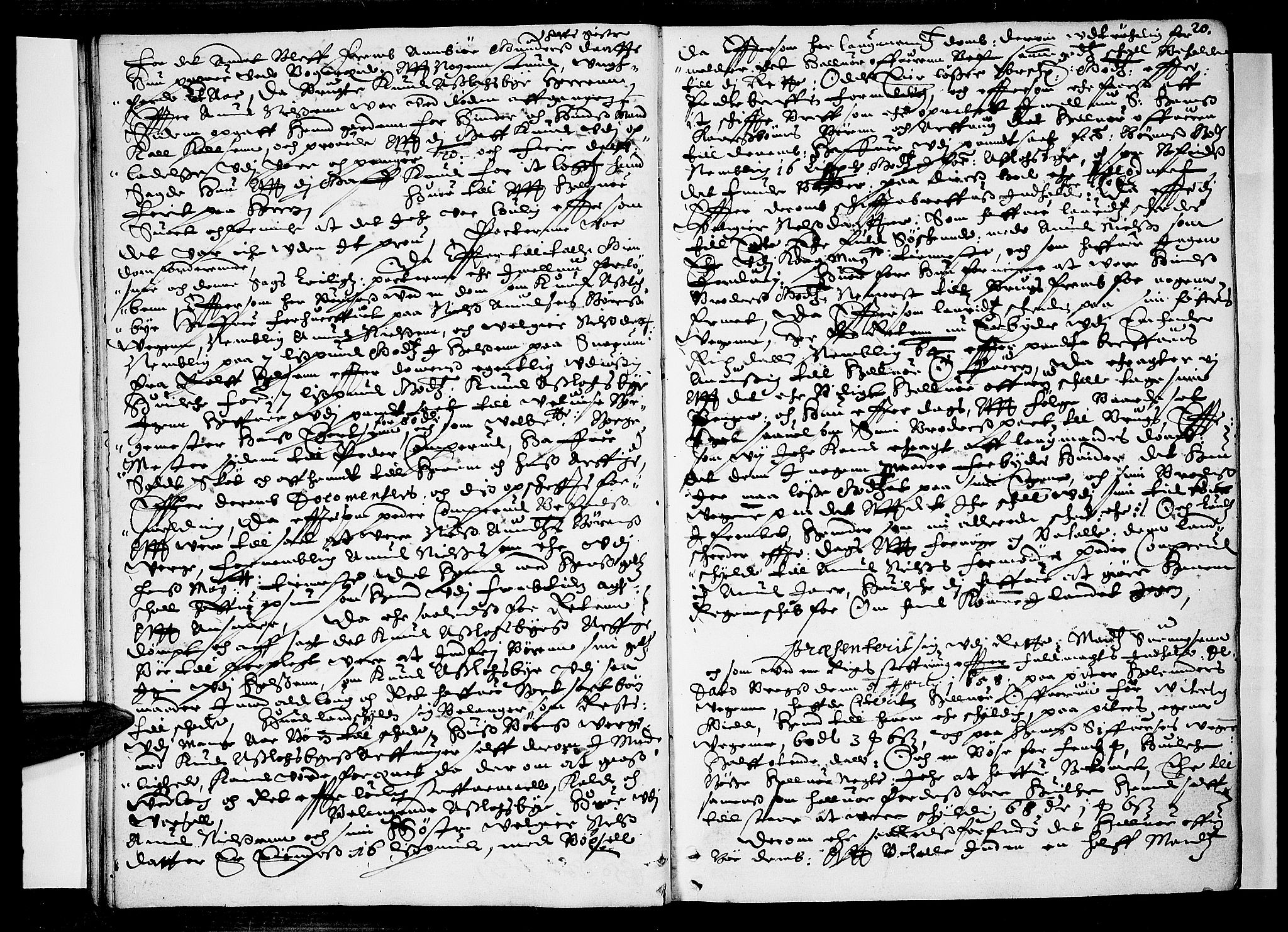 Eiker, Modum og Sigdal sorenskriveri, SAKO/A-123/F/Fa/Faa/L0027: Tingbok, 1658-1660, p. 20