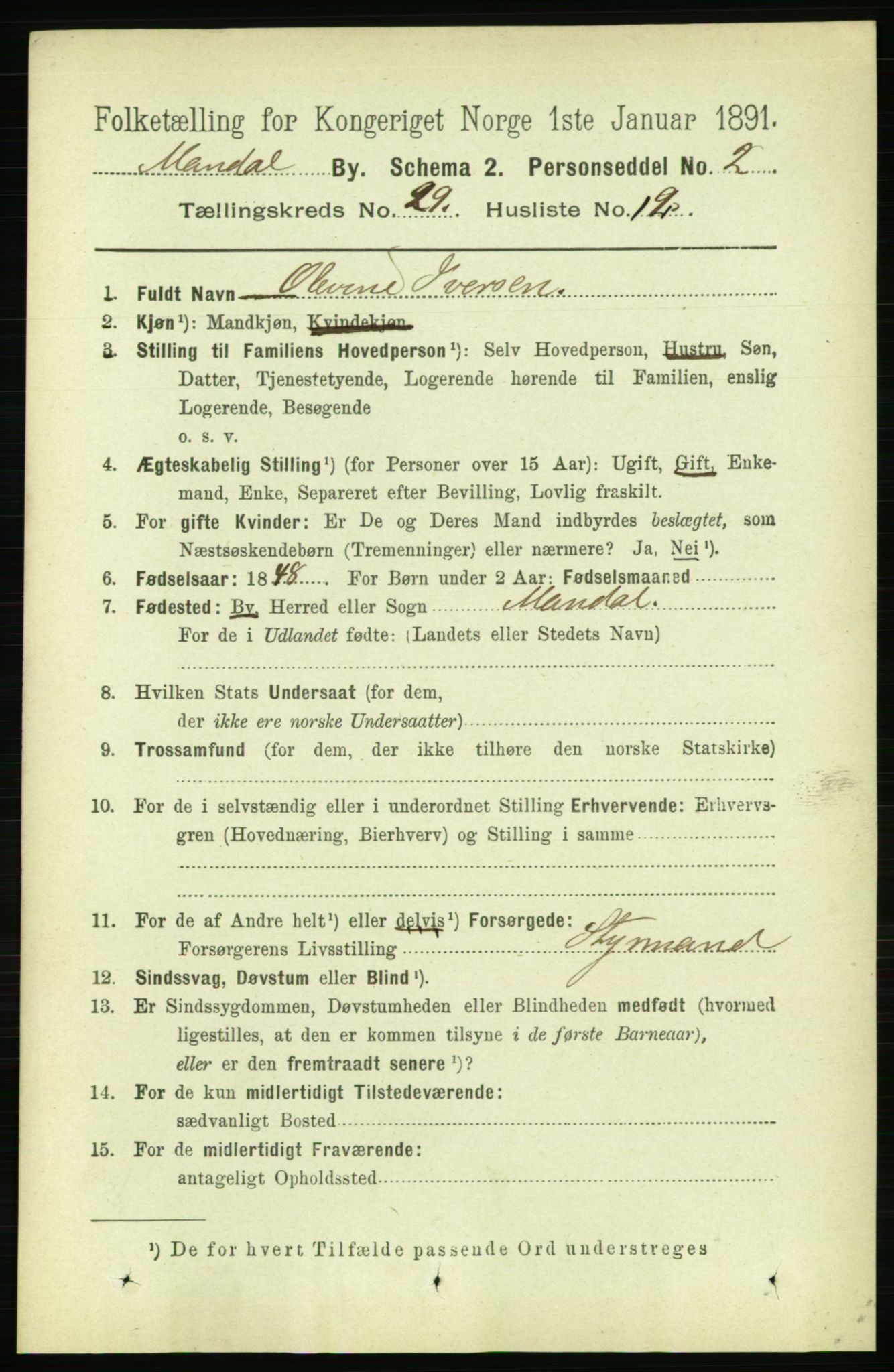 RA, 1891 census for 1002 Mandal, 1891, p. 5169