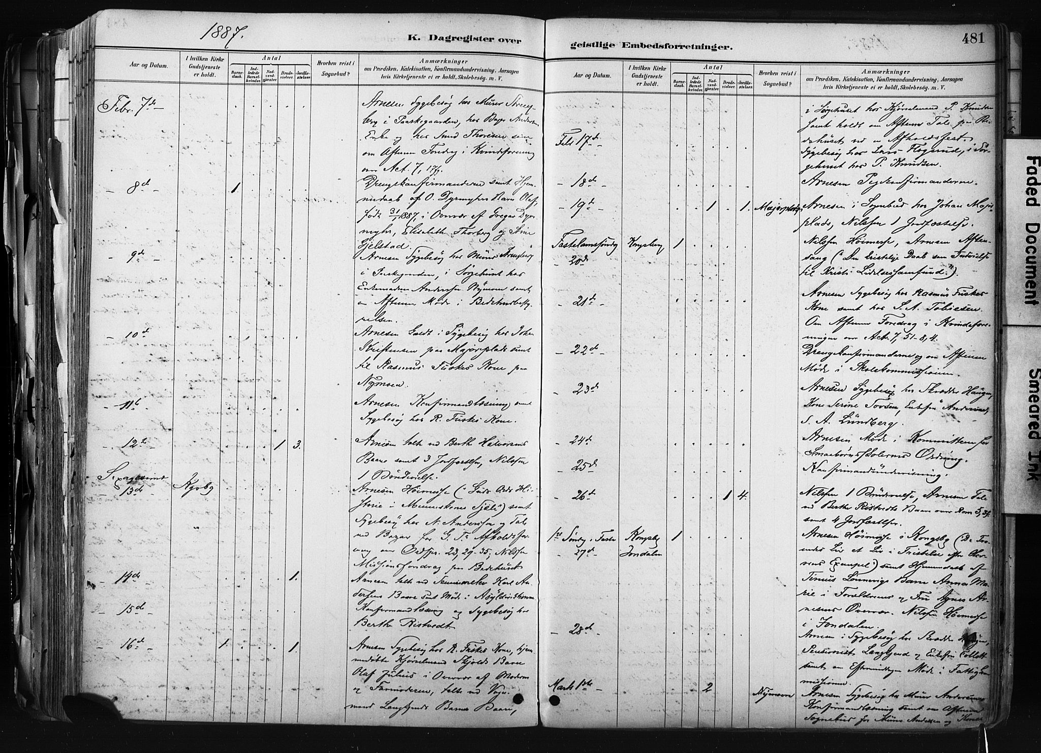 Kongsberg kirkebøker, AV/SAKO-A-22/F/Fb/L0002: Parish register (official) no. II 2, 1886-1896, p. 481