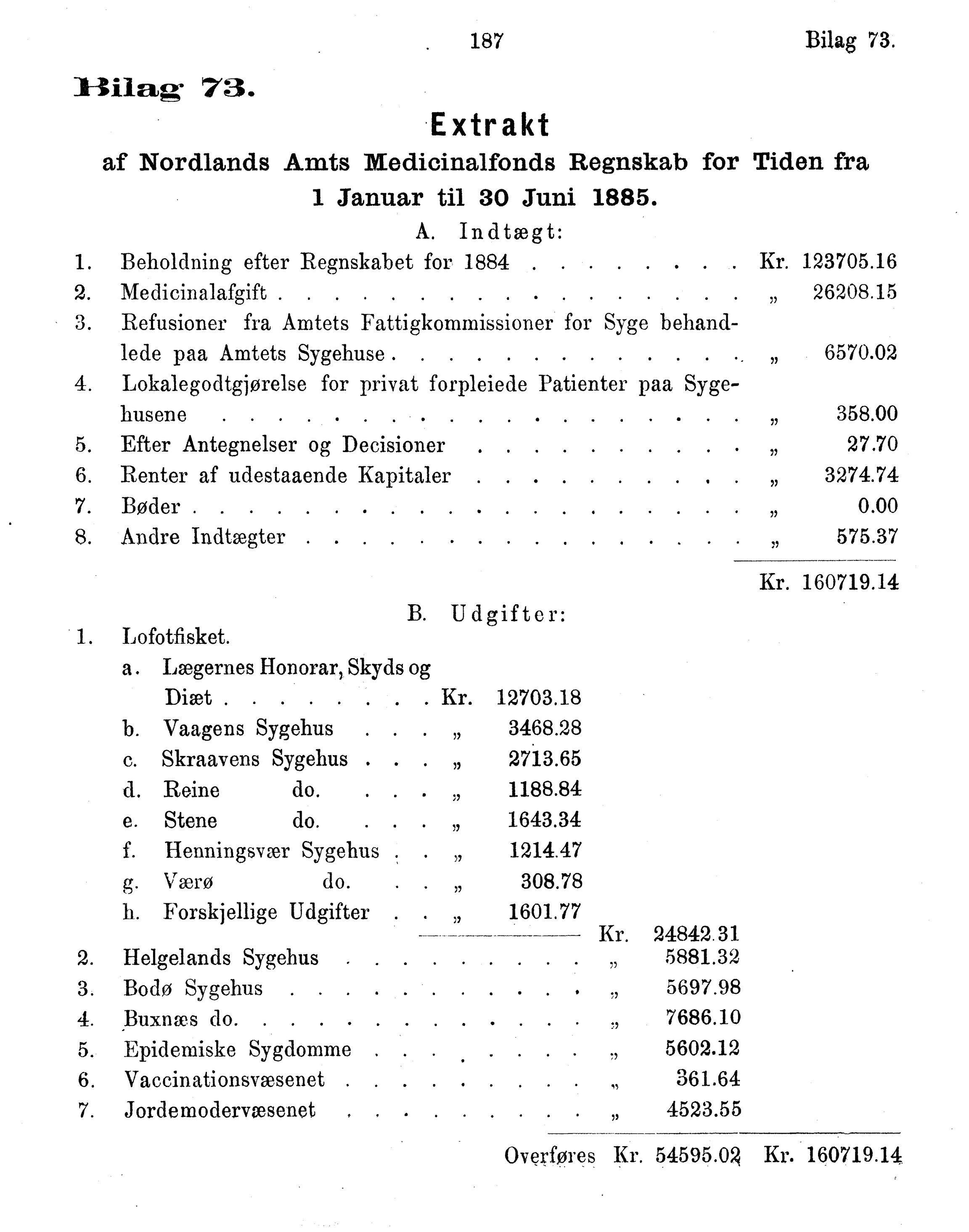 Nordland Fylkeskommune. Fylkestinget, AIN/NFK-17/176/A/Ac/L0015: Fylkestingsforhandlinger 1886-1890, 1886-1890