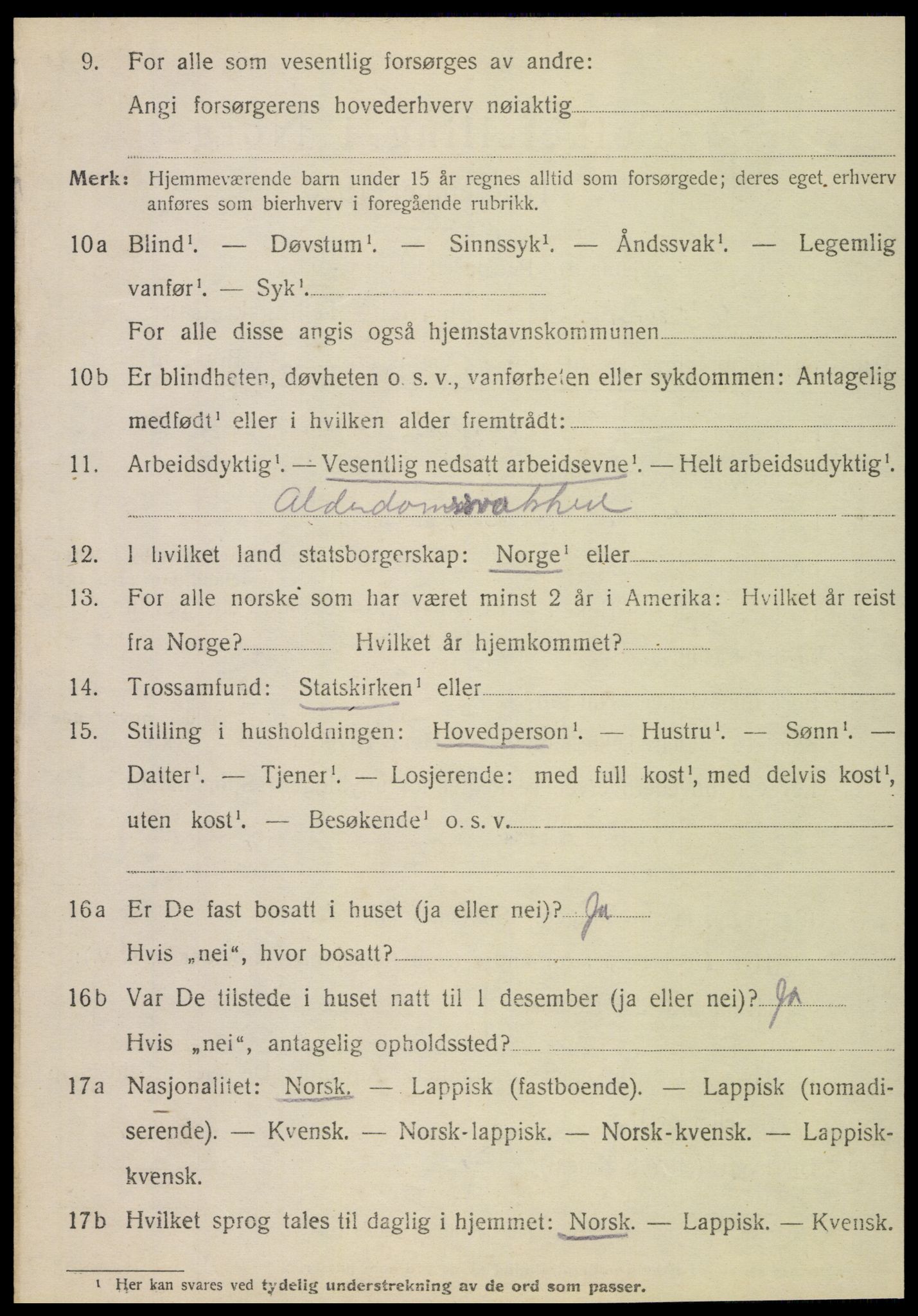 SAT, 1920 census for Alstahaug, 1920, p. 838