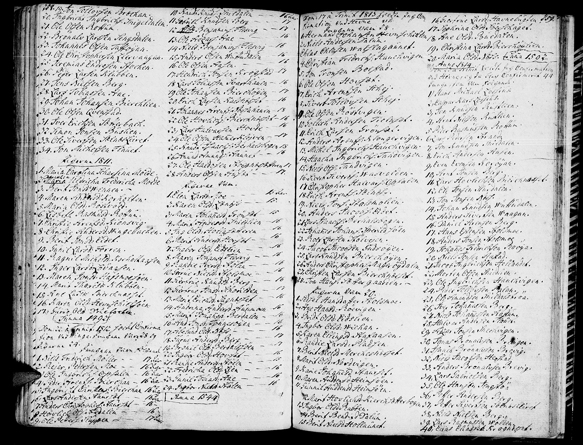 Ministerialprotokoller, klokkerbøker og fødselsregistre - Sør-Trøndelag, SAT/A-1456/630/L0490: Parish register (official) no. 630A03, 1795-1818, p. 258-259