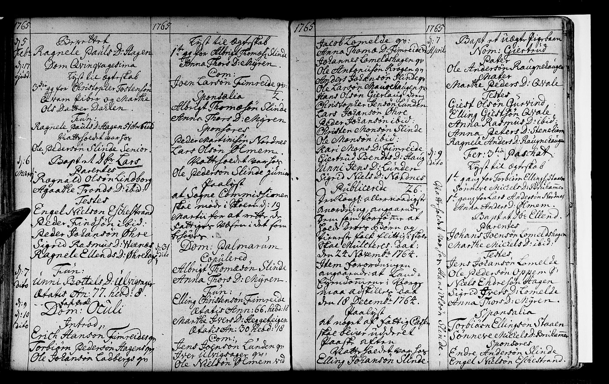 Sogndal sokneprestembete, AV/SAB-A-81301/H/Haa/Haaa/L0004: Parish register (official) no. A 4, 1747-1782