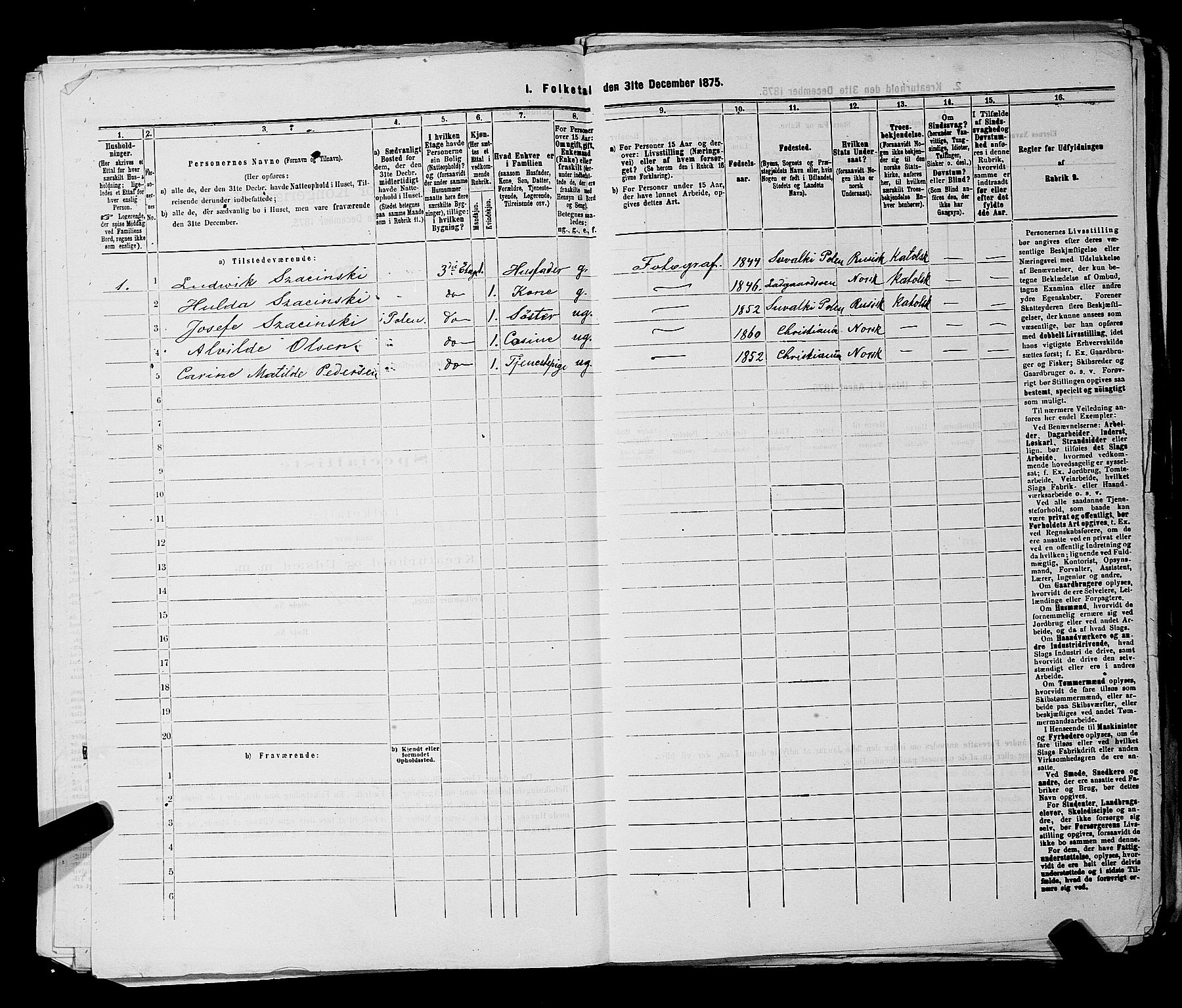 RA, 1875 census for 0301 Kristiania, 1875, p. 745
