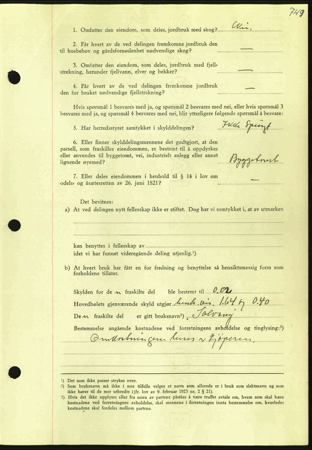 Nordmøre sorenskriveri, AV/SAT-A-4132/1/2/2Ca: Mortgage book no. A92, 1942-1942, Diary no: : 1362/1942