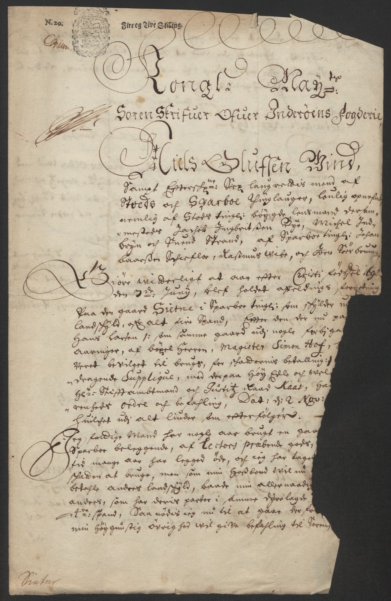 Rentekammeret inntil 1814, Reviderte regnskaper, Fogderegnskap, RA/EA-4092/R63/L4310: Fogderegnskap Inderøy, 1698-1699, p. 249