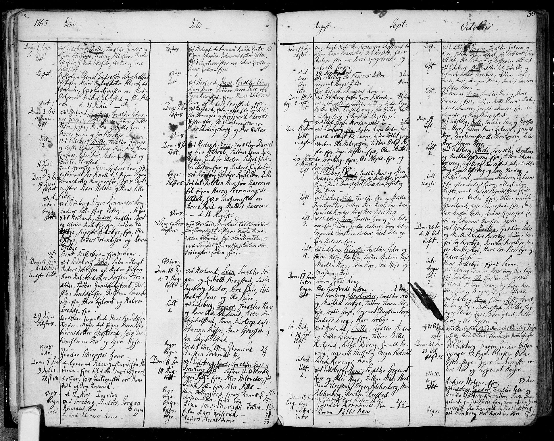 Eidsberg prestekontor Kirkebøker, SAO/A-10905/F/Fa/L0004: Parish register (official) no. I 4, 1759-1788, p. 39