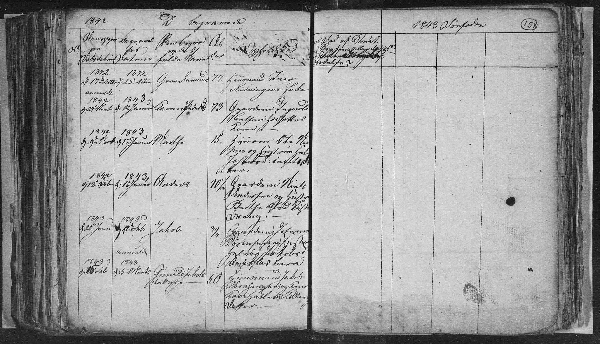 Siljan kirkebøker, SAKO/A-300/G/Ga/L0001: Parish register (copy) no. 1, 1827-1847, p. 158