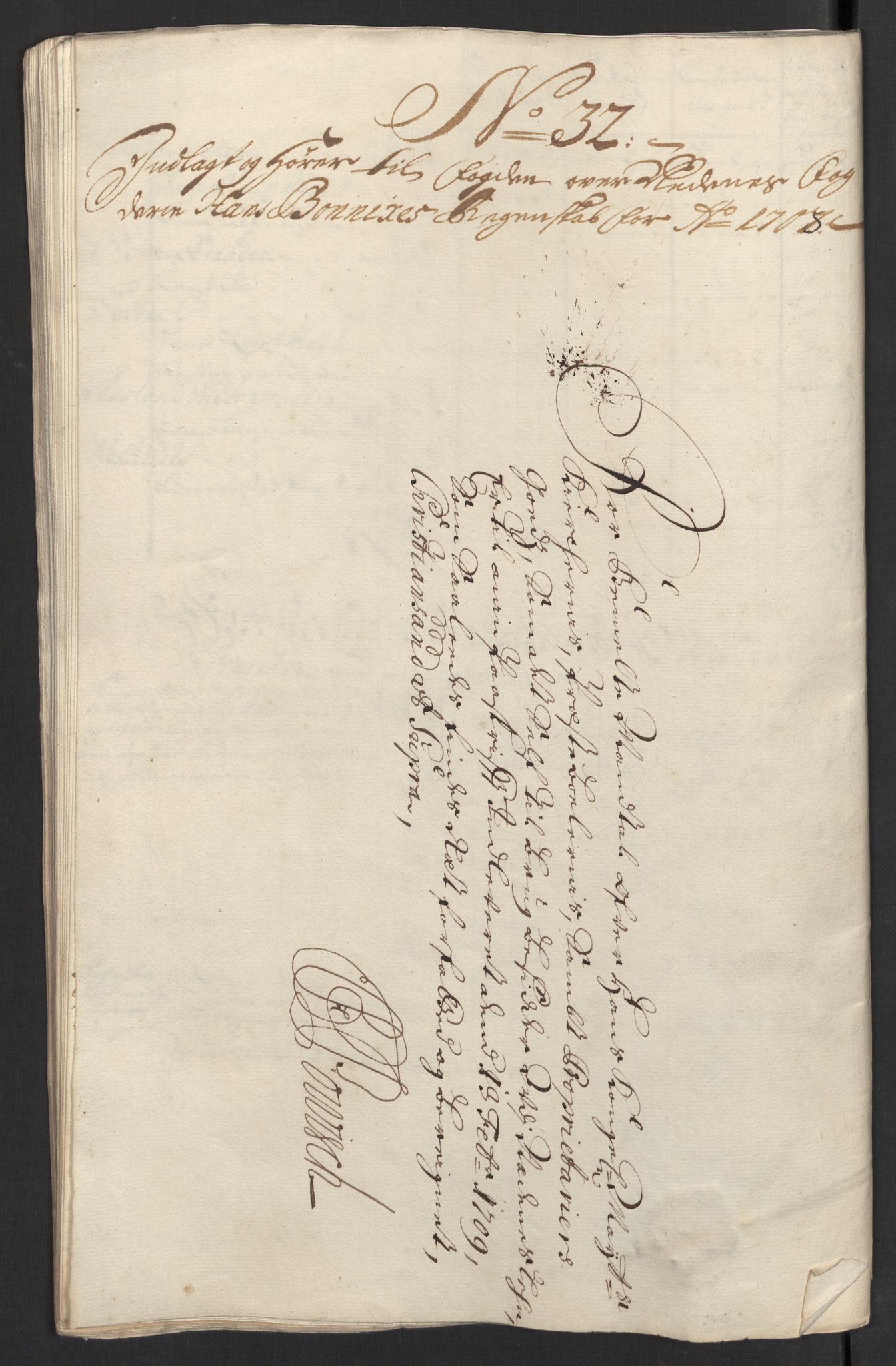 Rentekammeret inntil 1814, Reviderte regnskaper, Fogderegnskap, AV/RA-EA-4092/R39/L2318: Fogderegnskap Nedenes, 1706-1709, p. 366