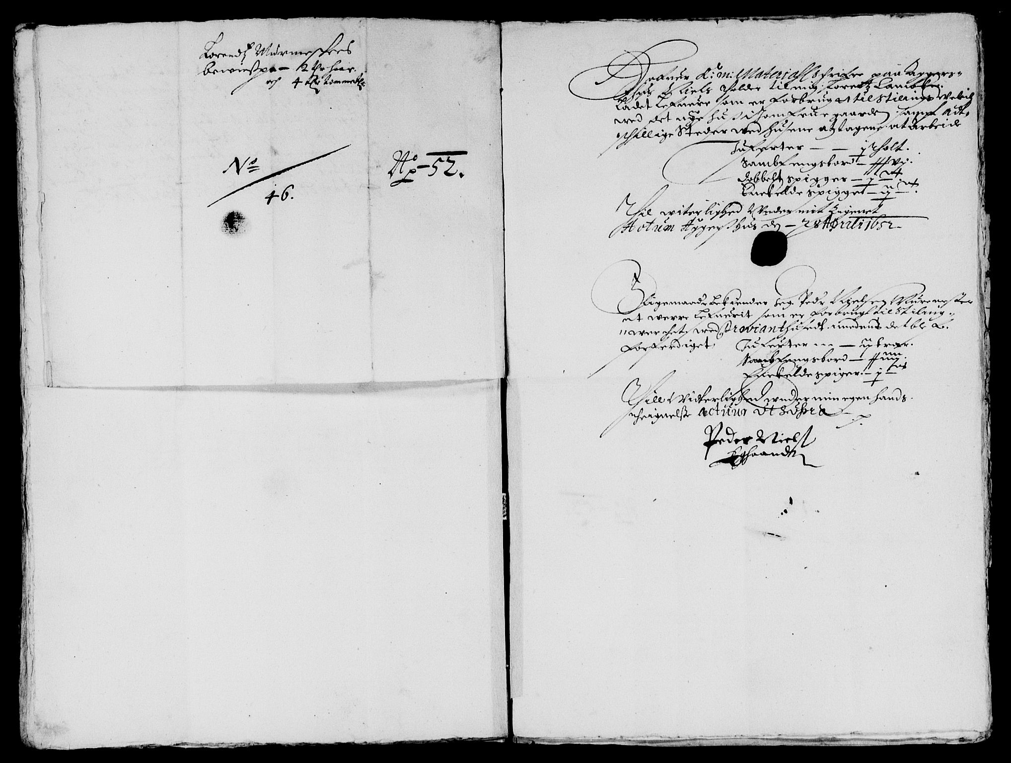 Rentekammeret inntil 1814, Reviderte regnskaper, Lensregnskaper, RA/EA-5023/R/Rb/Rba/L0206: Akershus len, 1651-1652