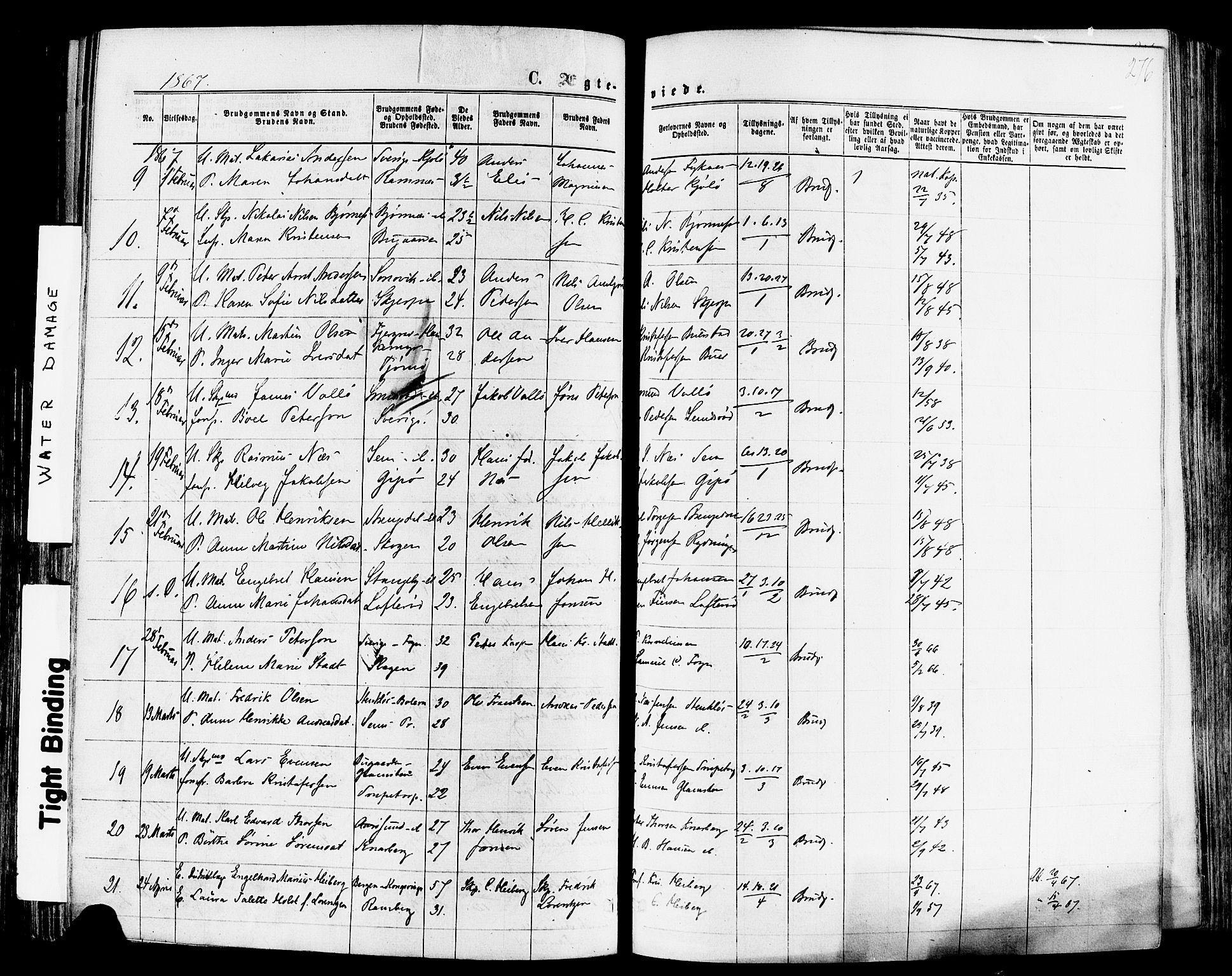 Nøtterøy kirkebøker, SAKO/A-354/F/Fa/L0007: Parish register (official) no. I 7, 1865-1877, p. 276