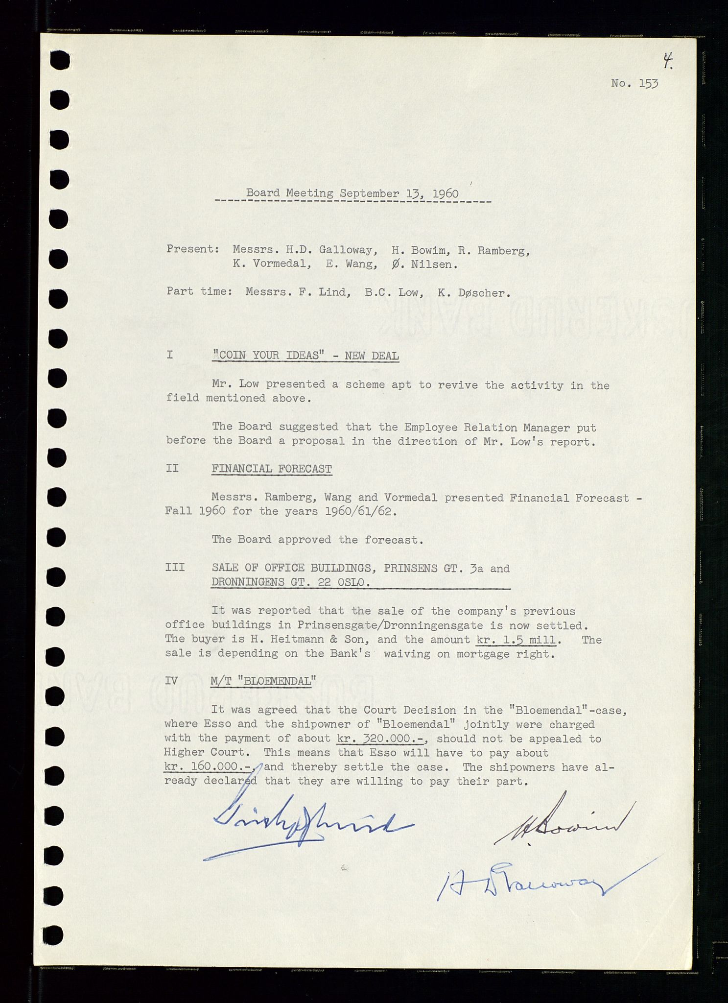 Pa 0982 - Esso Norge A/S, AV/SAST-A-100448/A/Aa/L0001/0002: Den administrerende direksjon Board minutes (styrereferater) / Den administrerende direksjon Board minutes (styrereferater), 1960-1961, p. 51