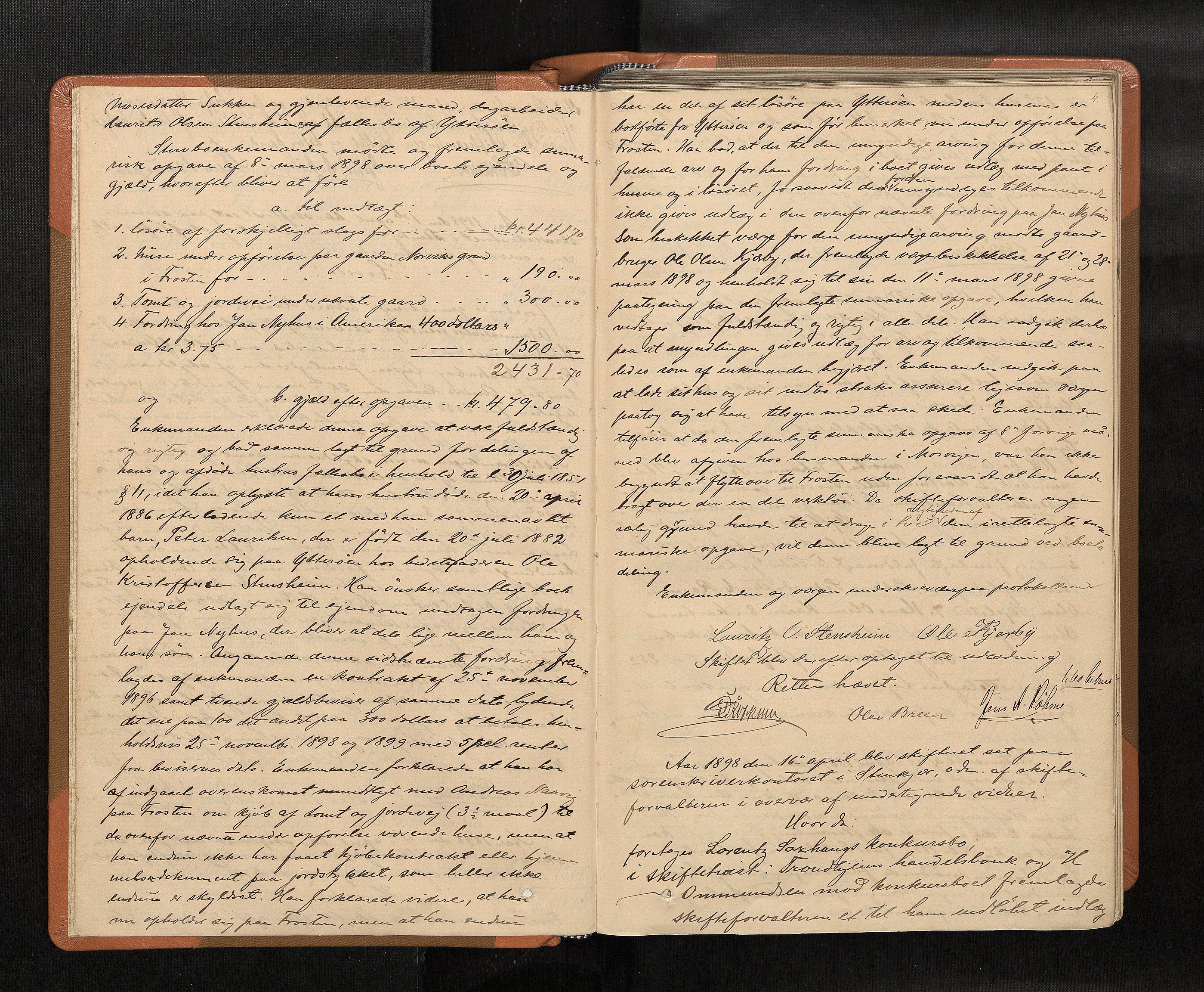 Inderøy sorenskriveri, AV/SAT-A-4147/1/3/3B/L0007: Skifteforhandlingsprotokoll, 1898-1905, p. 4