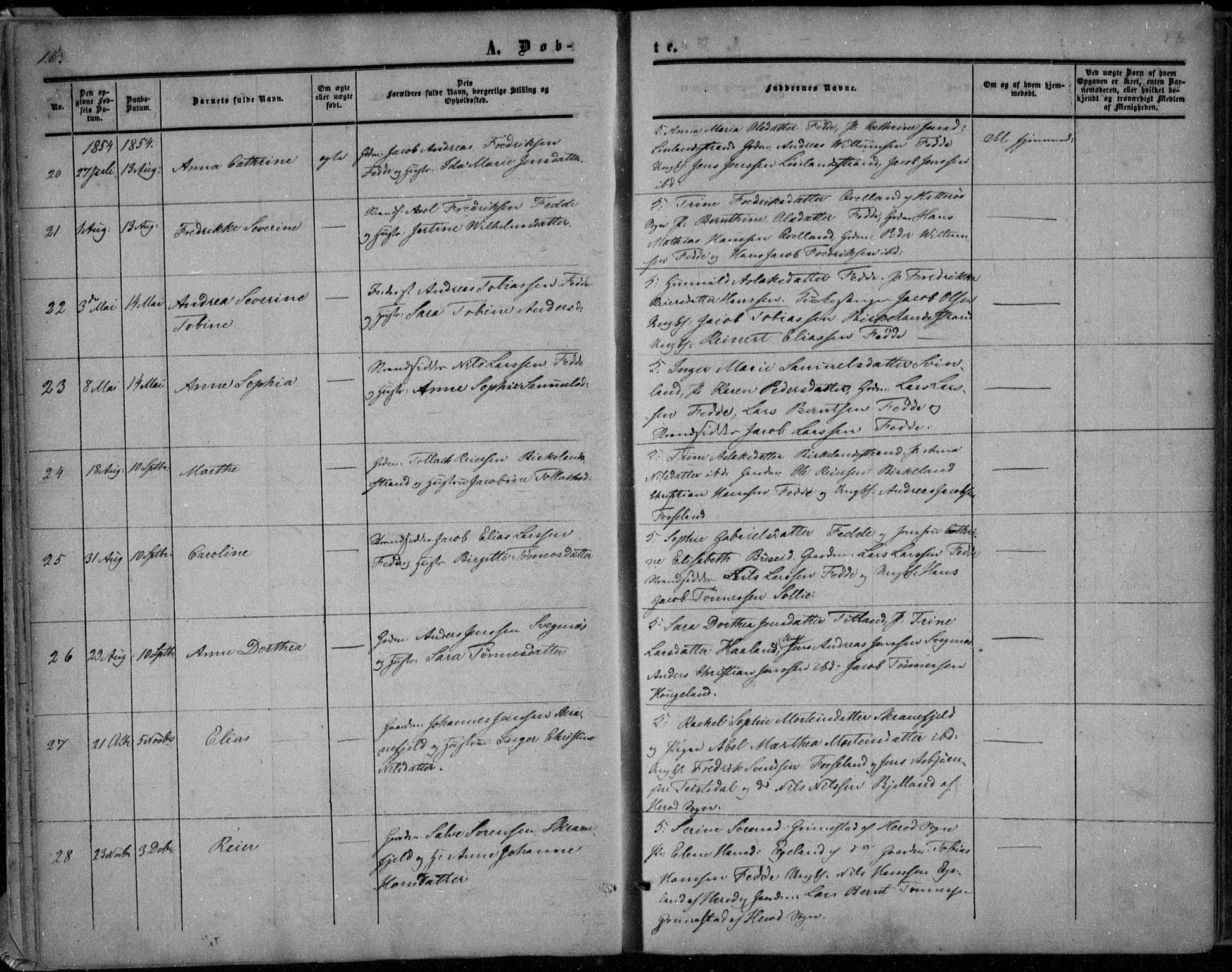 Kvinesdal sokneprestkontor, AV/SAK-1111-0026/F/Fa/Faa/L0002: Parish register (official) no. A 2, 1850-1876, p. 16