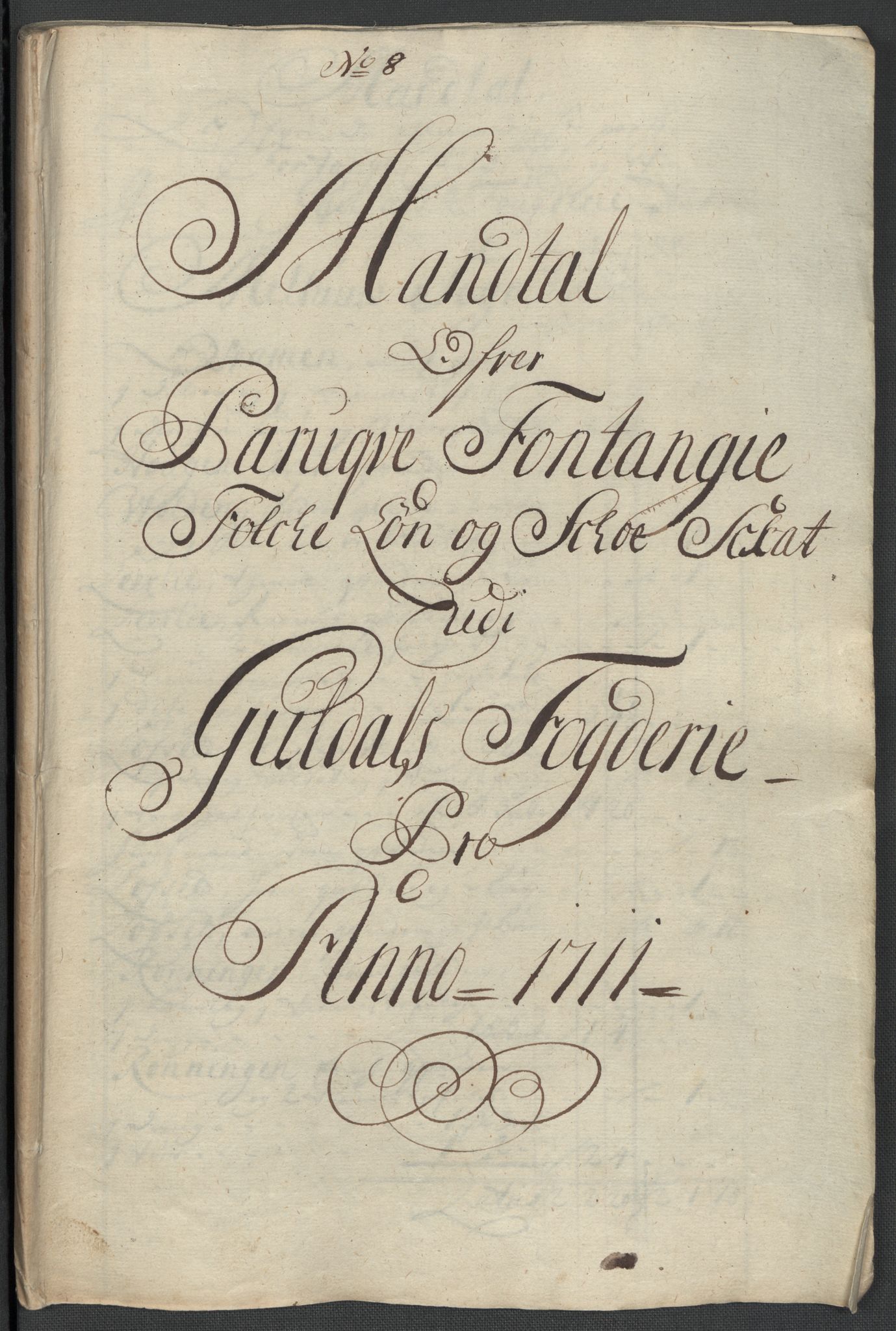 Rentekammeret inntil 1814, Reviderte regnskaper, Fogderegnskap, AV/RA-EA-4092/R60/L3962: Fogderegnskap Orkdal og Gauldal, 1711, p. 133