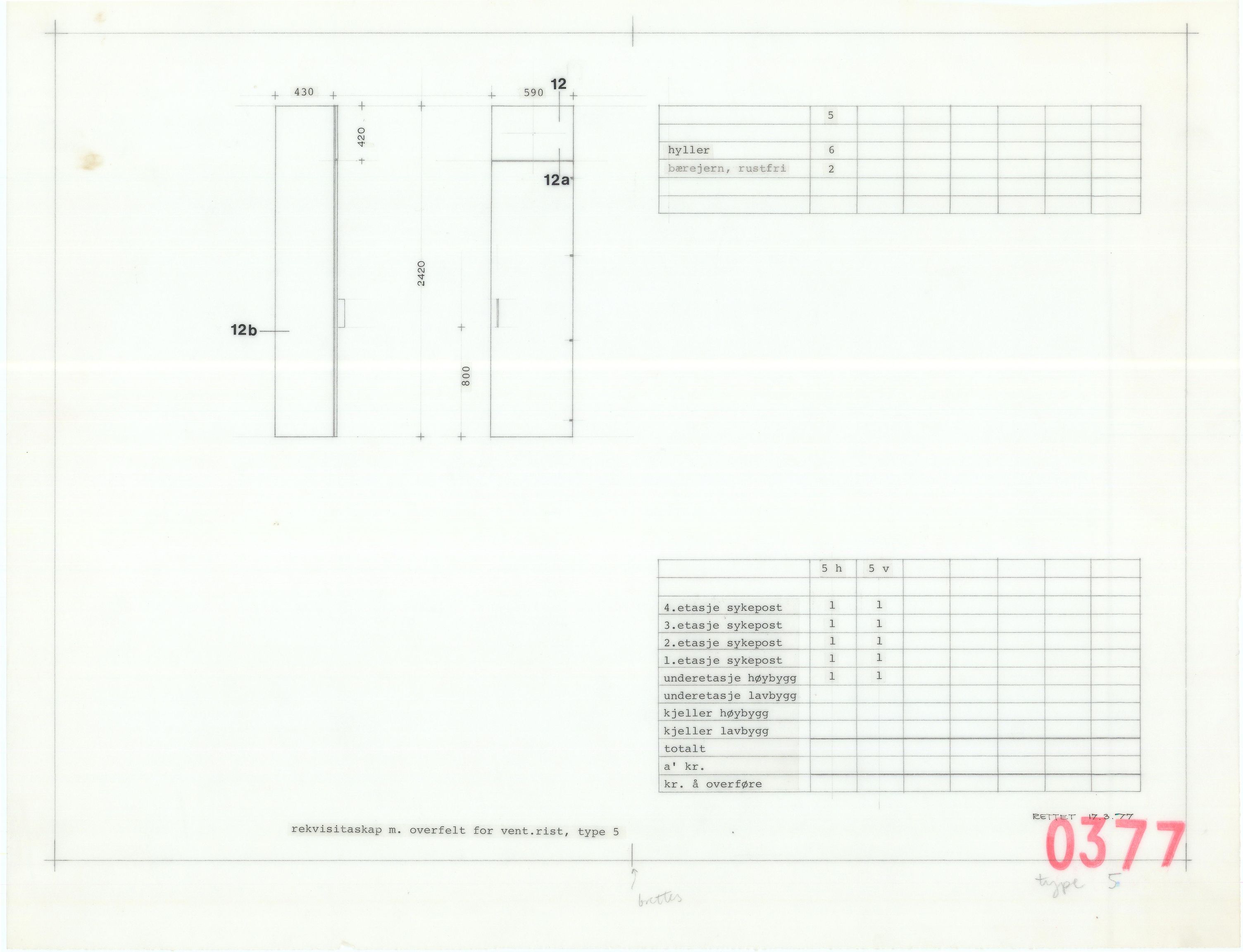 Eliassen og Lambertz-Nilssen Arkitekter, AAKS/PA-2983/T/T03/L0005: Tegningskogger 377, 1974-1978, p. 23