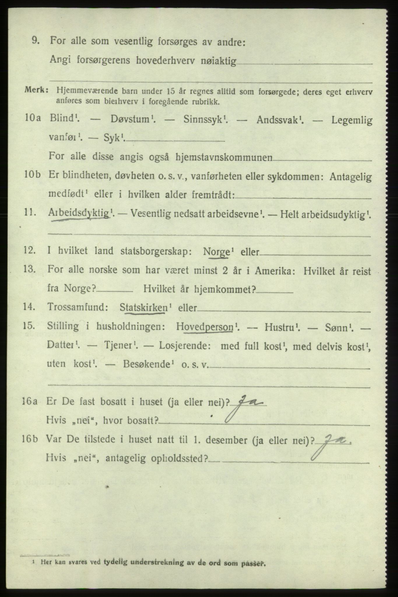 SAB, 1920 census for Valestrand, 1920, p. 478