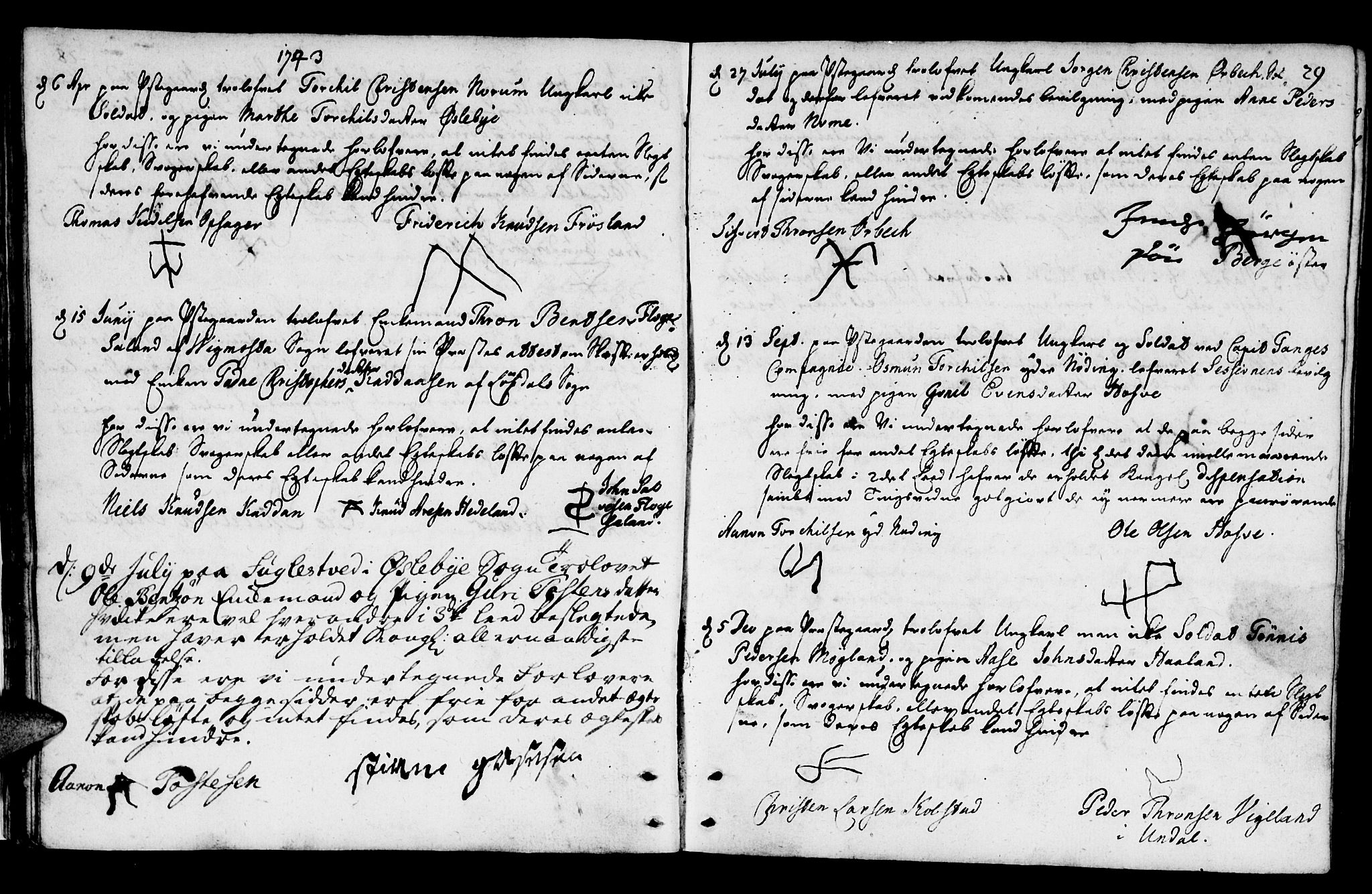 Mandal sokneprestkontor, SAK/1111-0030/F/Fa/Fab/L0001: Parish register (official) no. A 1, 1720-1793, p. 29