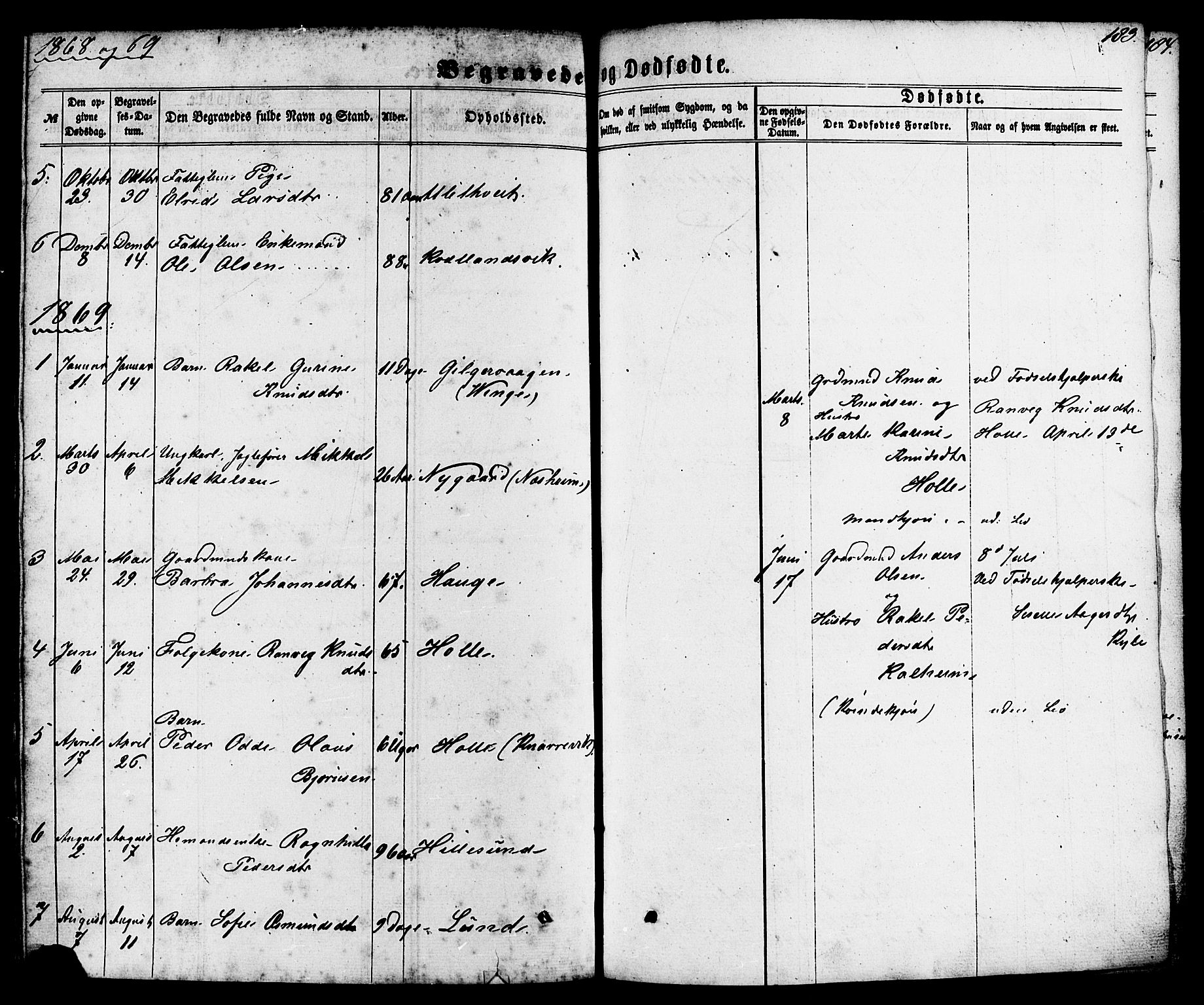 Nedstrand sokneprestkontor, AV/SAST-A-101841/01/IV: Parish register (official) no. A 10, 1861-1887, p. 183