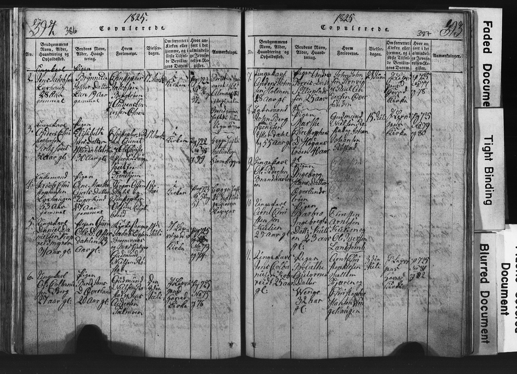 Ministerialprotokoller, klokkerbøker og fødselsregistre - Nord-Trøndelag, SAT/A-1458/701/L0017: Parish register (copy) no. 701C01, 1817-1825, p. 386-387