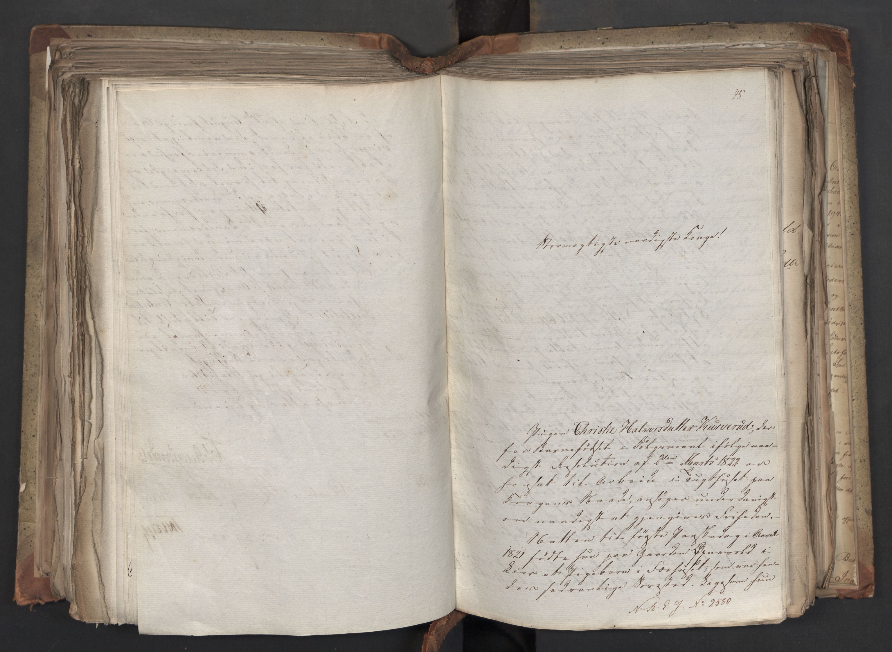 Statsrådsavdelingen i Stockholm, AV/RA-S-1003/D/Da/L0042: Regjeringsinnstillinger nr. 2467-2705, 1825, p. 347